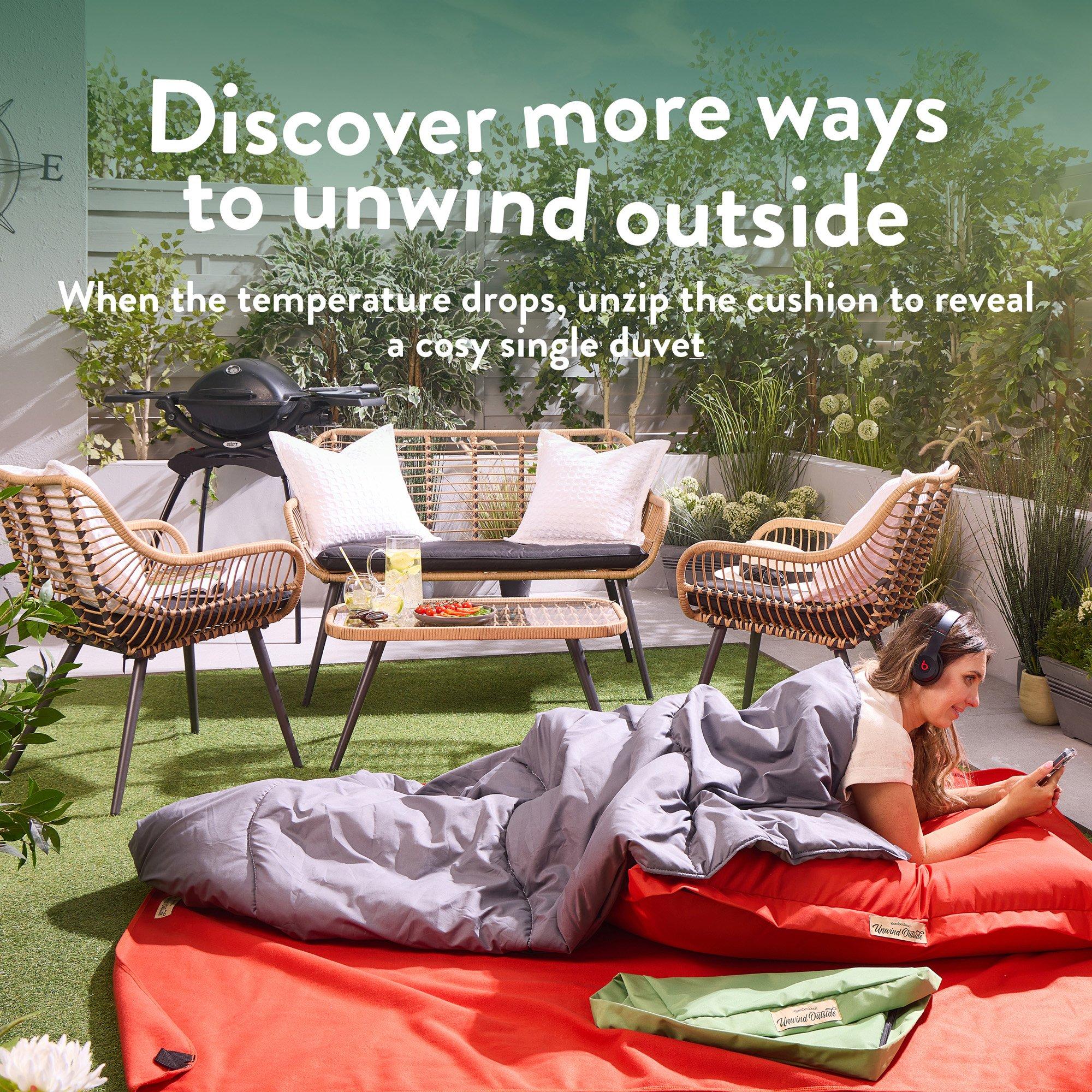 Green - Slumberdown - Outdoor Heavy Duty Waterproof Cover 2n1 Cocoon Set - 2