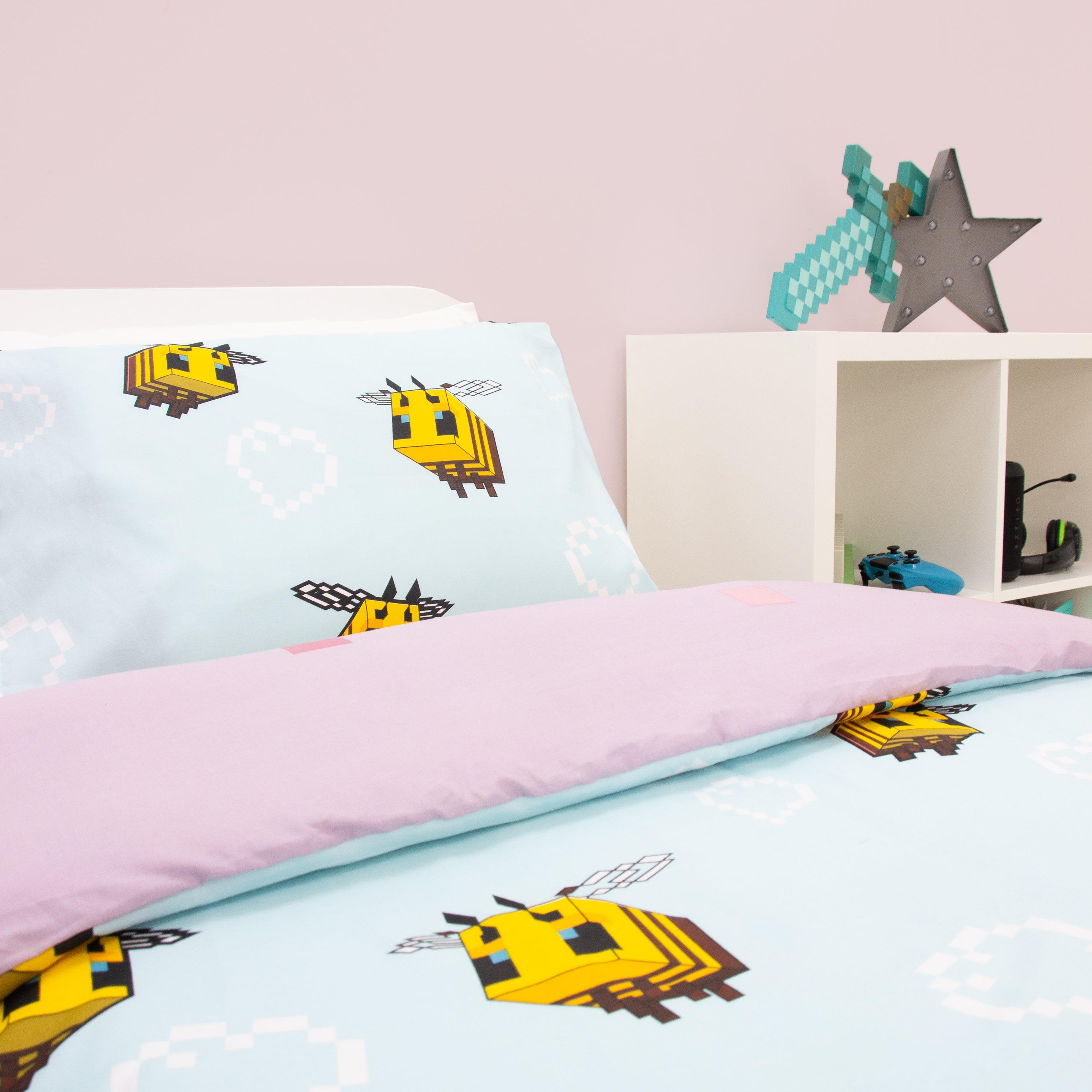 Pink - Minecraft - Minecraft Group Single Duvet Cover - 8