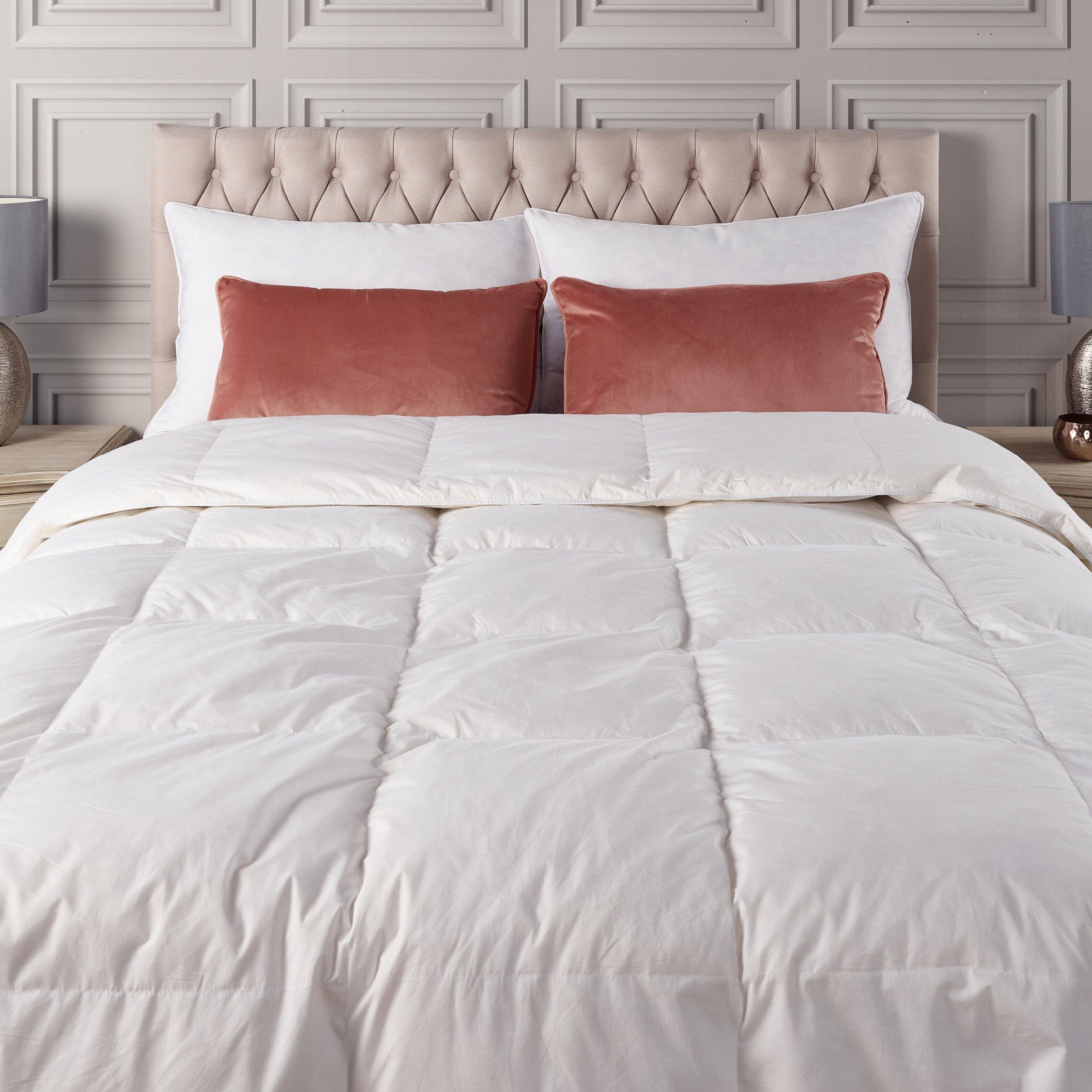 White - Downland - Luxury Cotton Goose Feather & Down 13.5tog Duvet - 3