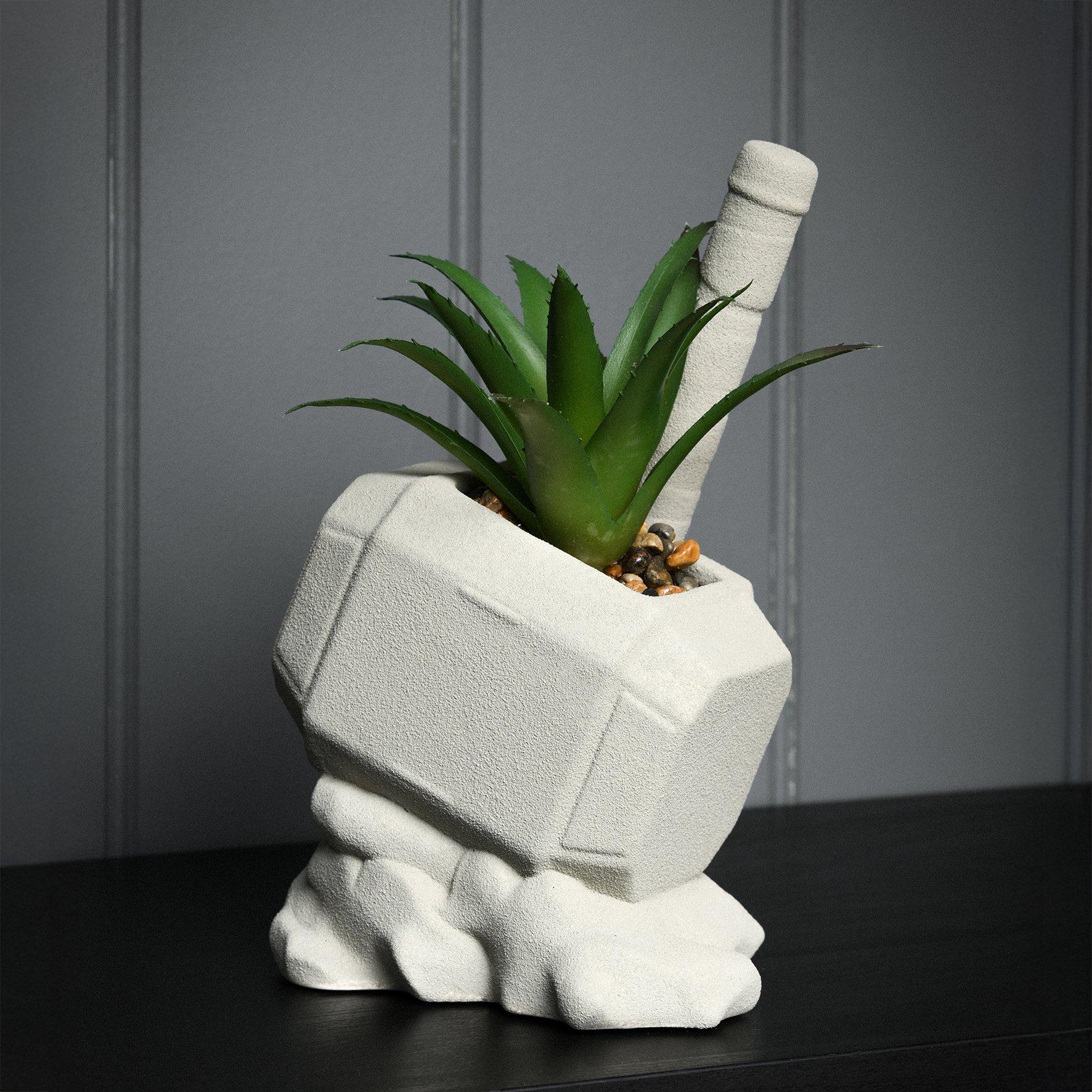 Multi - Marvel - Marvel Thor Hammer Planter With Faux Plant - 1