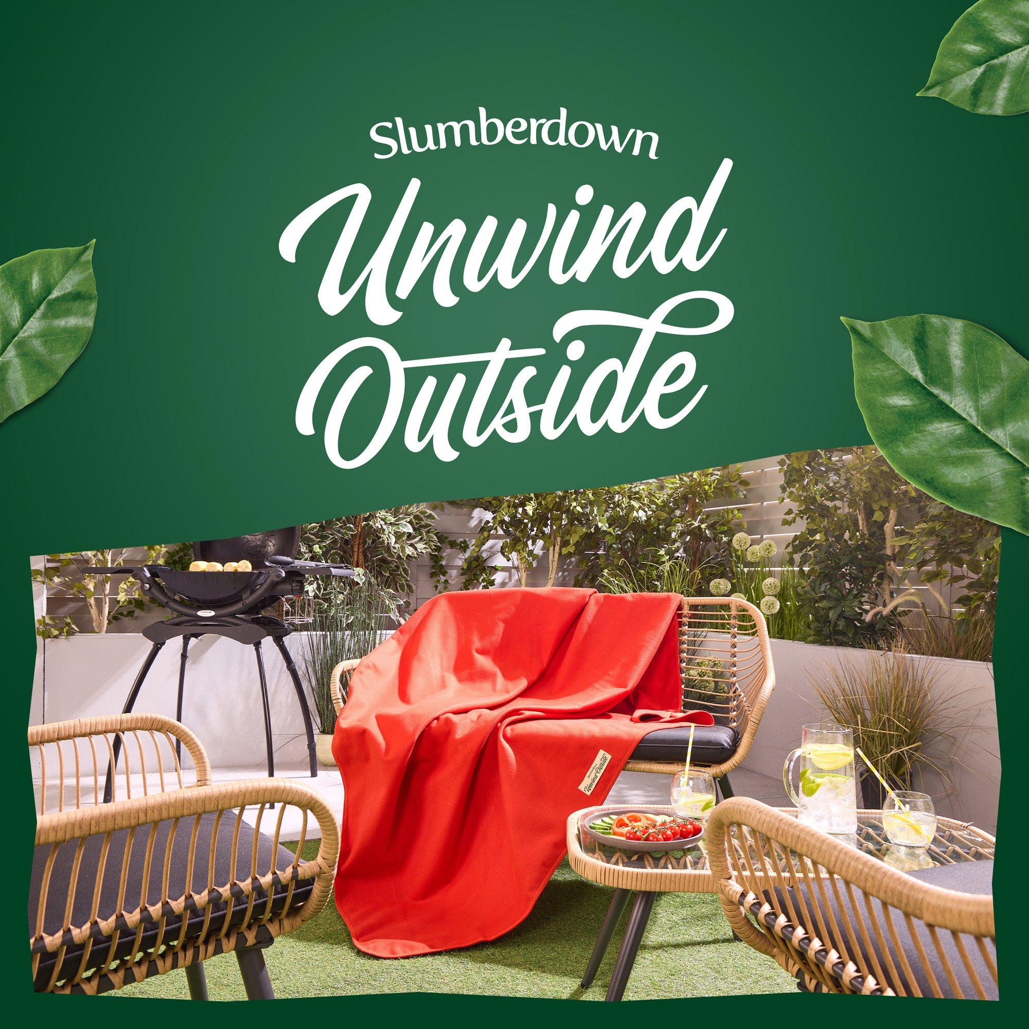 Orange - Slumberdown - Outdoor Waterproof Picnic Blanket - 9