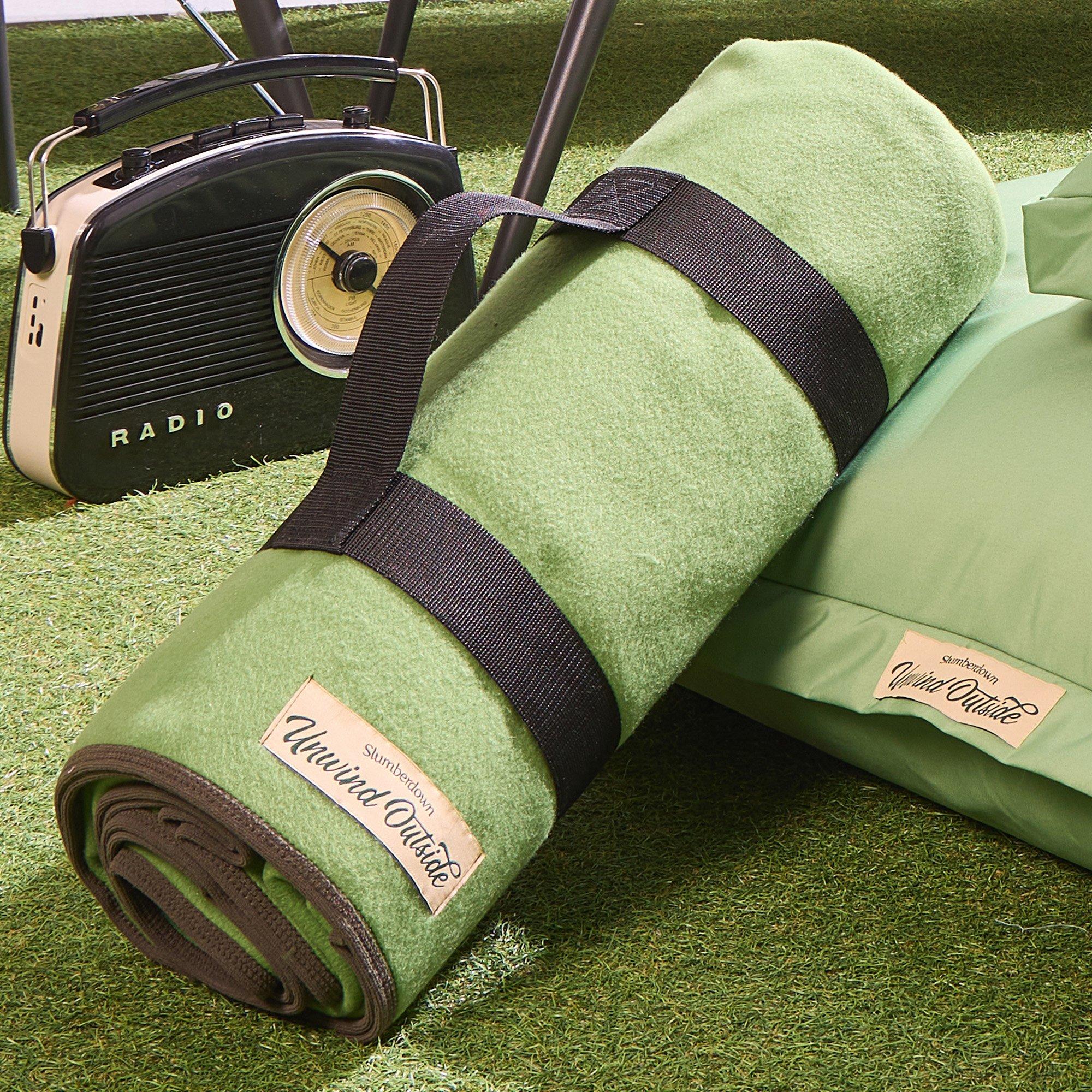 Green - Slumberdown - Outdoor Waterproof Picnic Blanket - 2