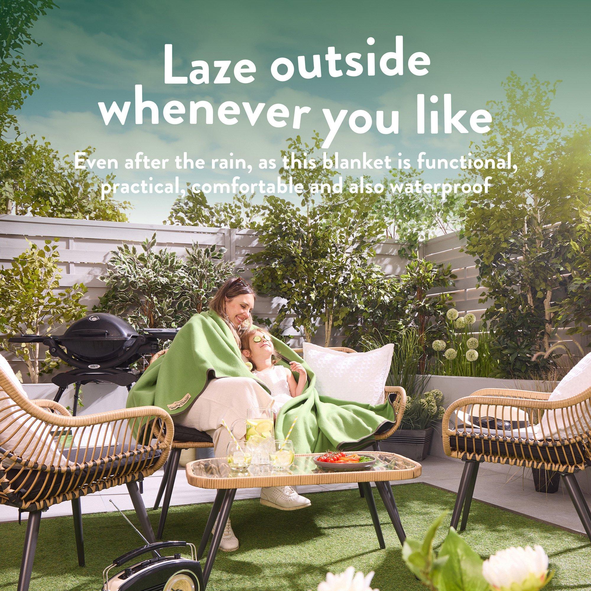 Green - Slumberdown - Outdoor Waterproof Picnic Blanket - 3