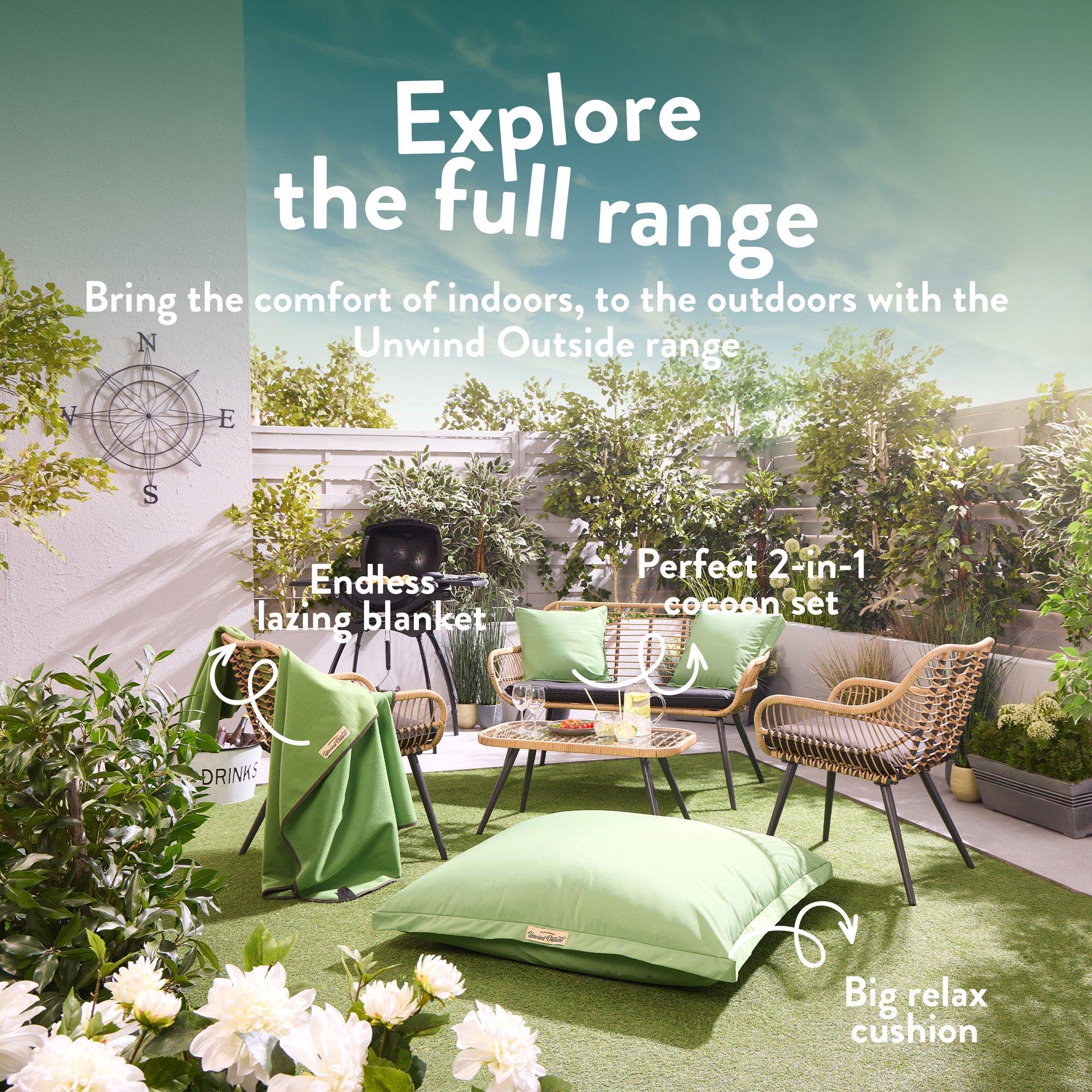 Green - Slumberdown - Outdoor Waterproof Picnic Blanket - 8