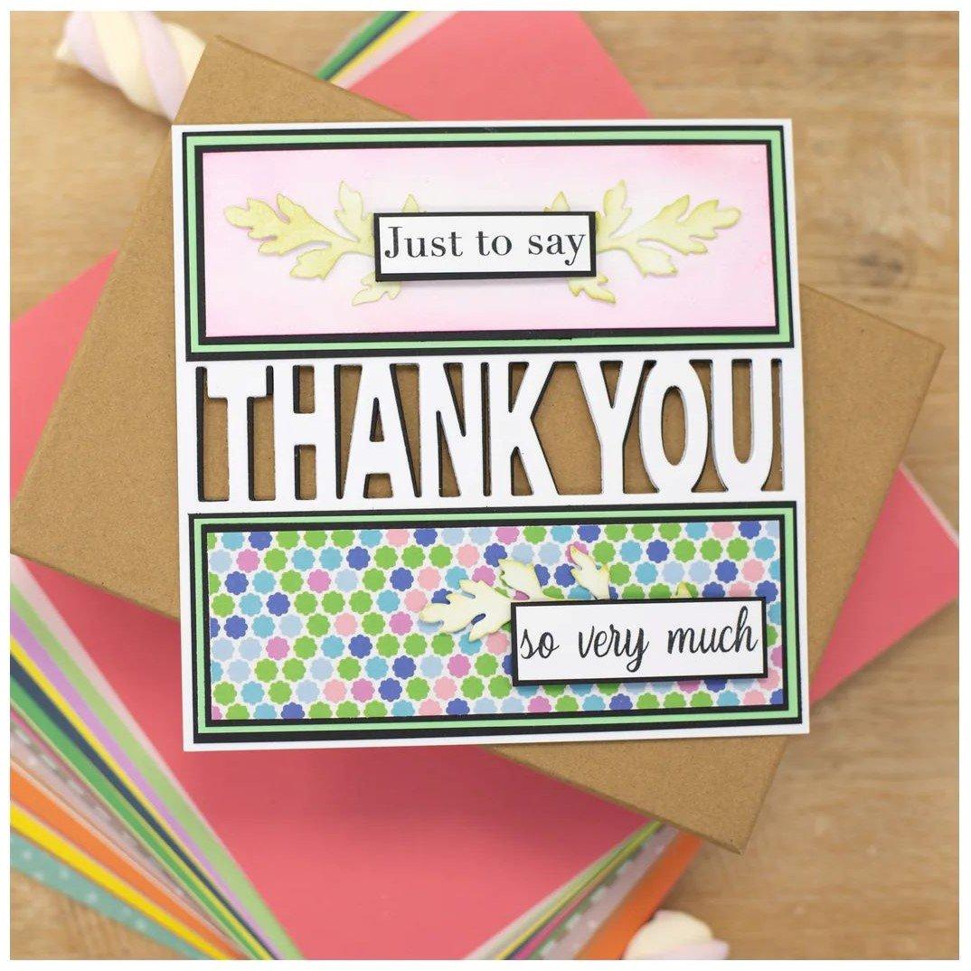 Multi - Crafters Companion - Thank You For Everything Stamp and Die - 2