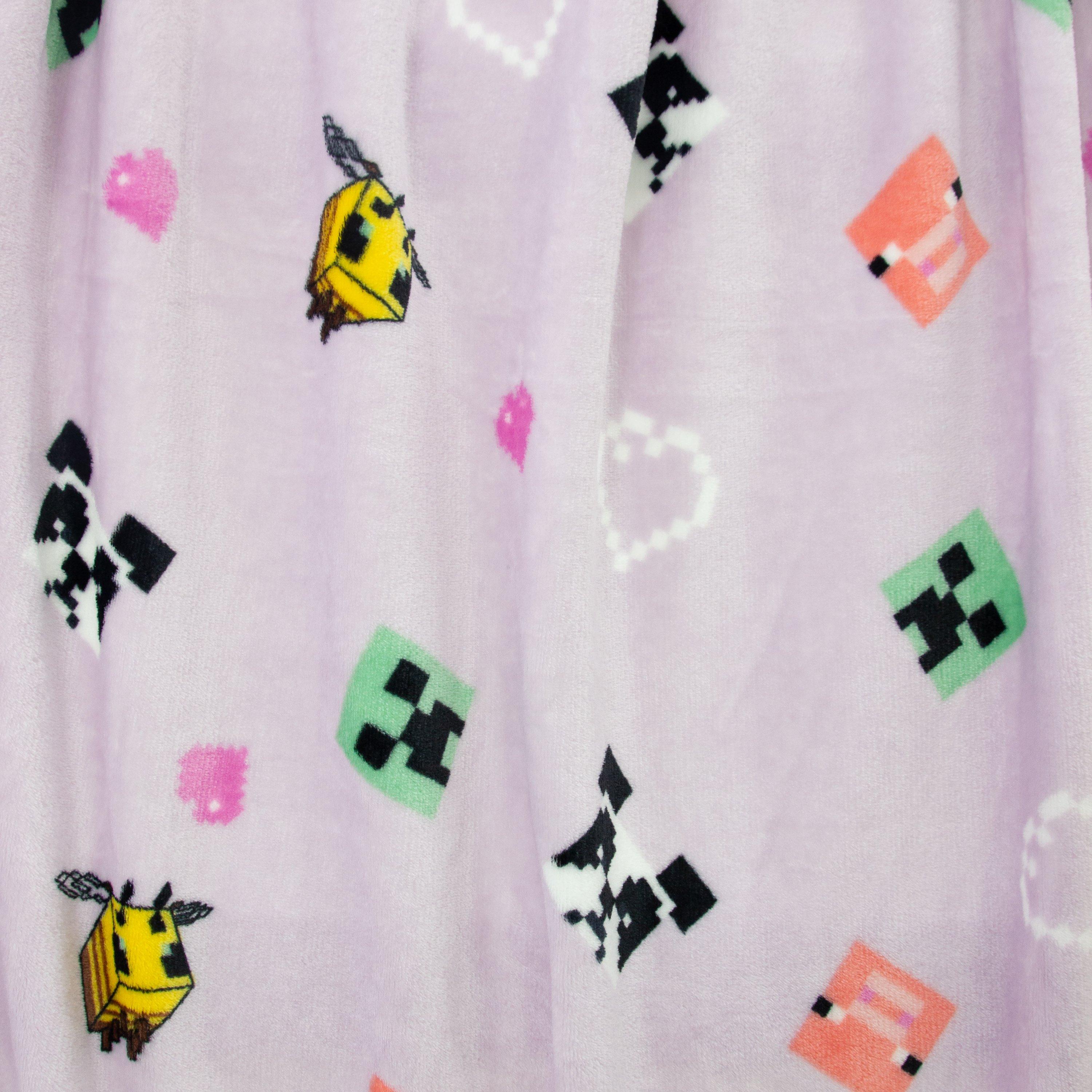 Purple - Minecraft - Minecraft Closeup Fleece Blanket - 4