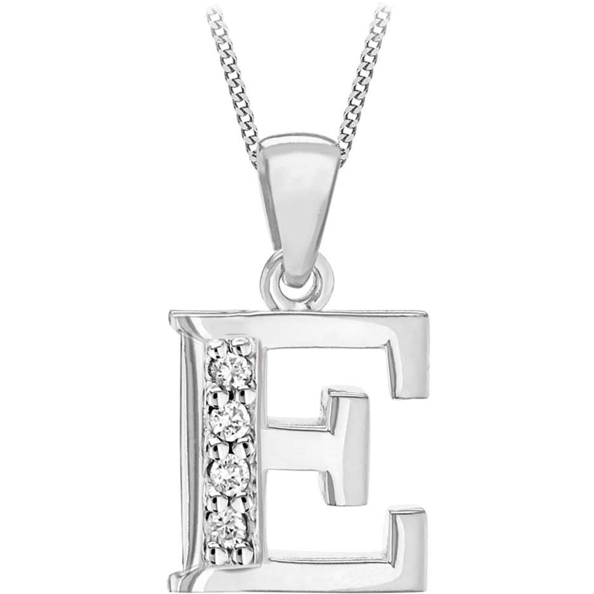 Sterling Silver - Be You - Sterling Silver CZ Initial Necklace - 4