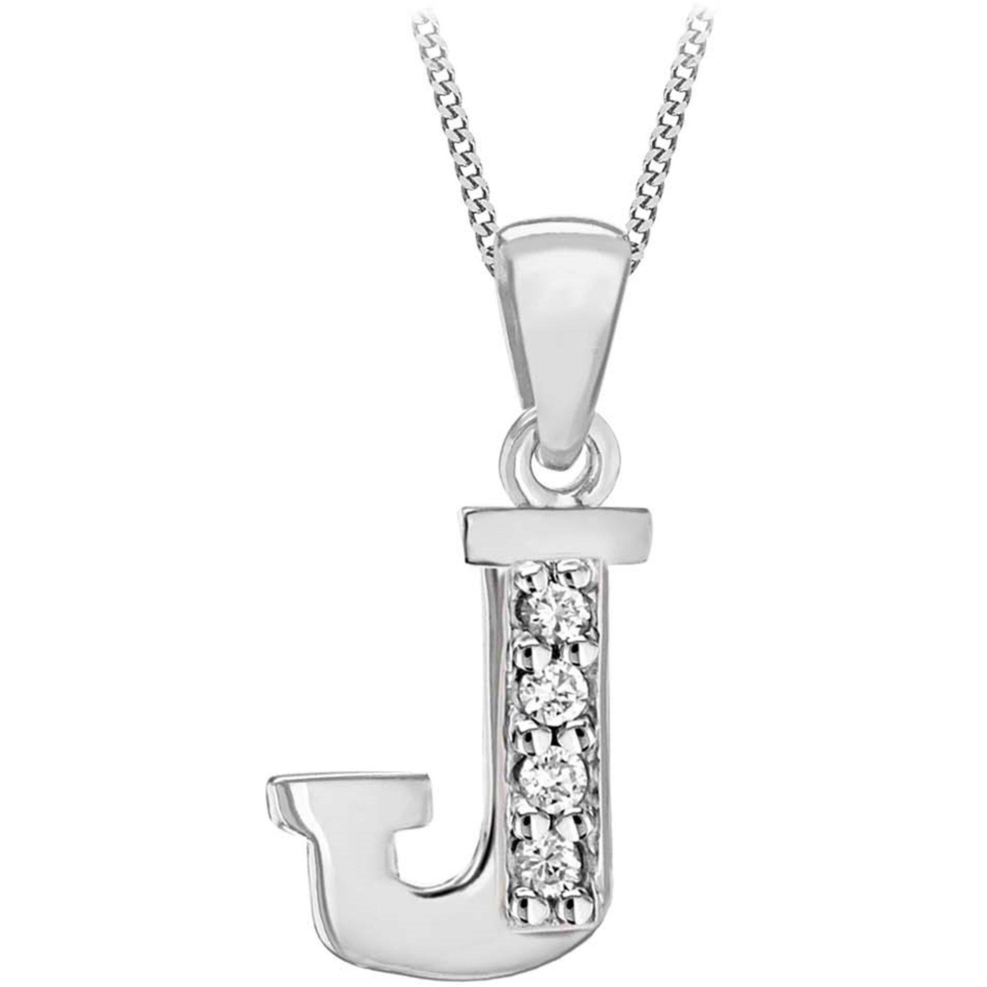 Sterling Silver - Be You - Sterling Silver CZ Initial Necklace - 6
