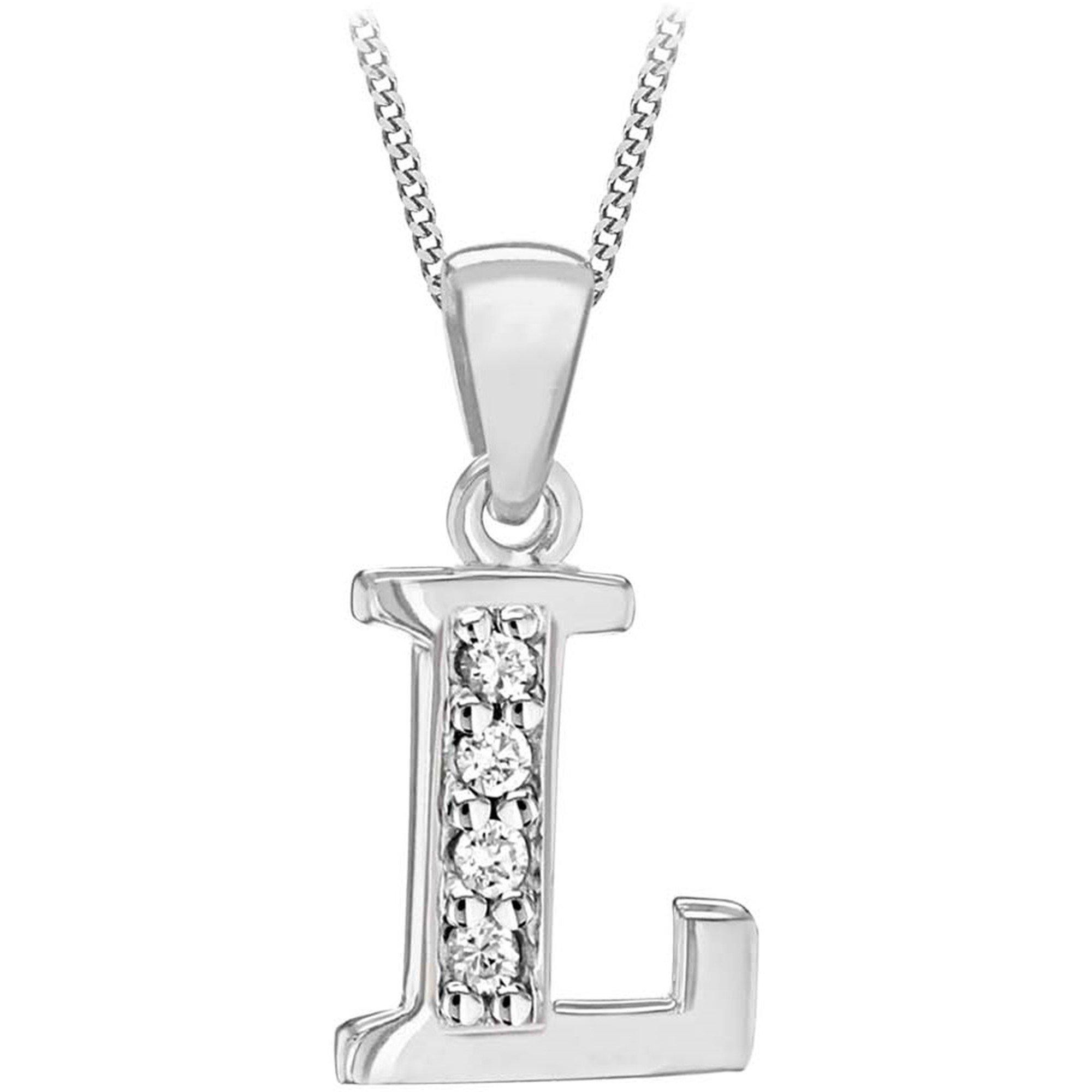 Sterling Silver - Be You - Sterling Silver CZ Initial Necklace - 7