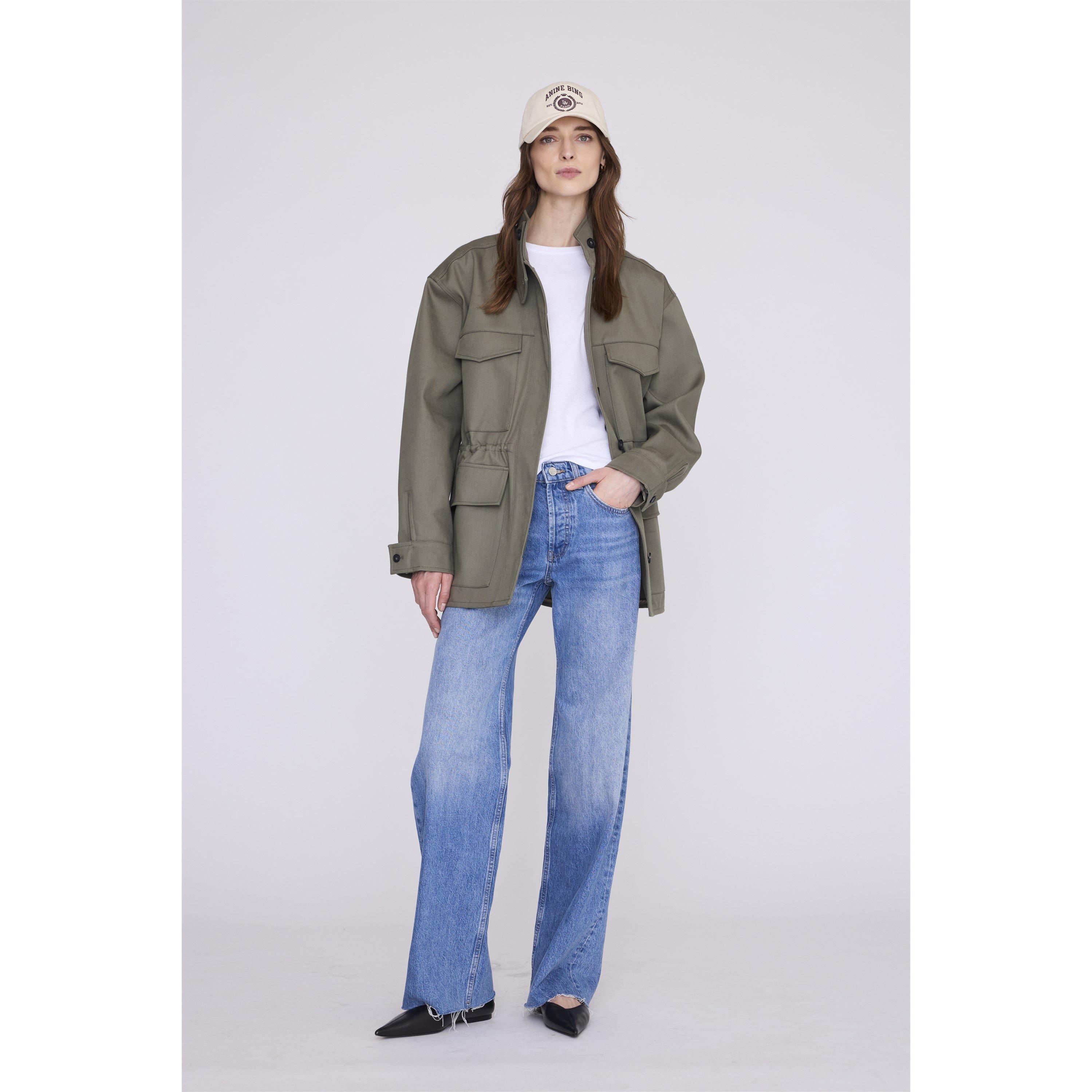 CREAM - Anine Bing - Women's Jeremy Embroidered Cotton Baseball Cap - 1