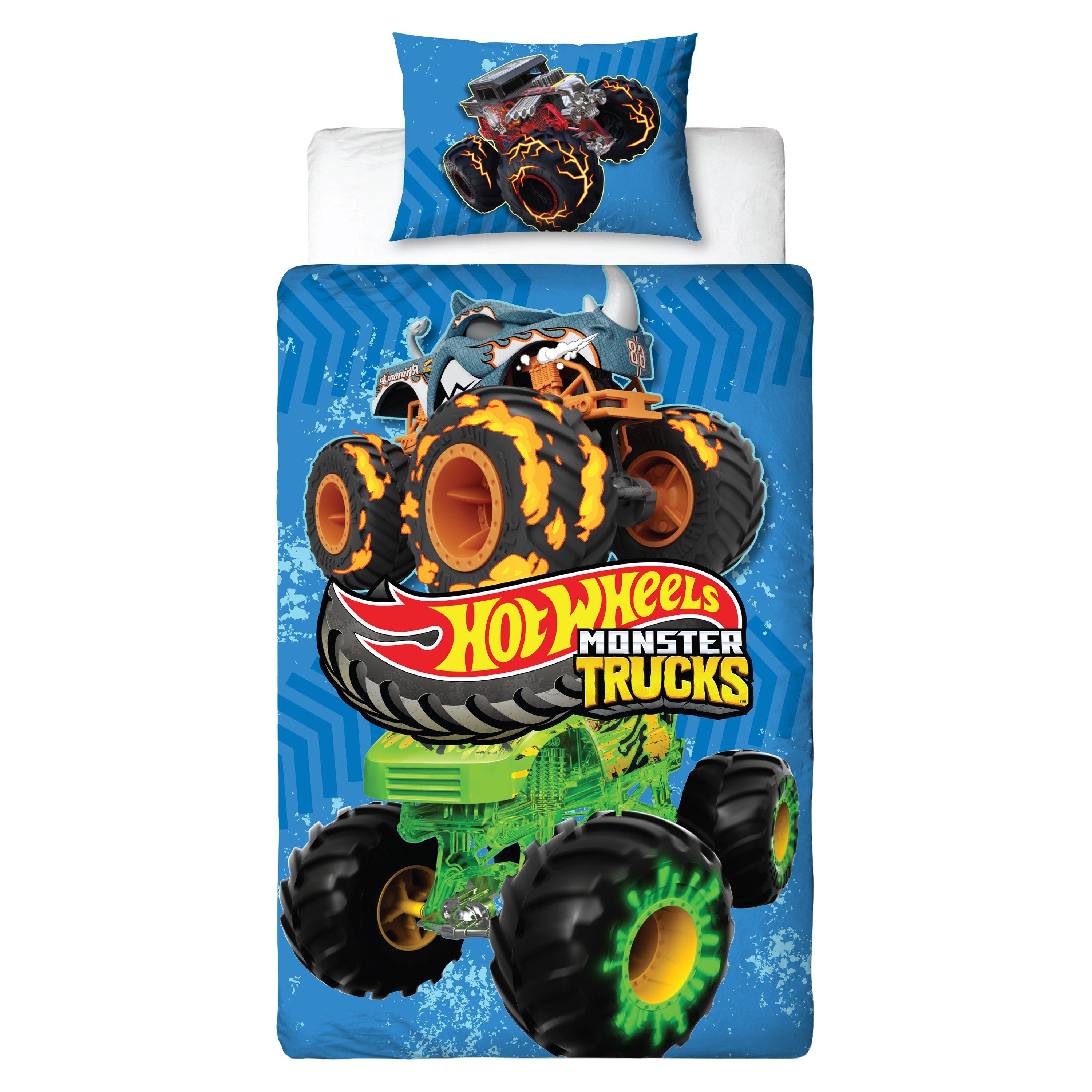 Multicolour - Hot Wheels - Hot Wheels Monster Single Digital Duvet - 2