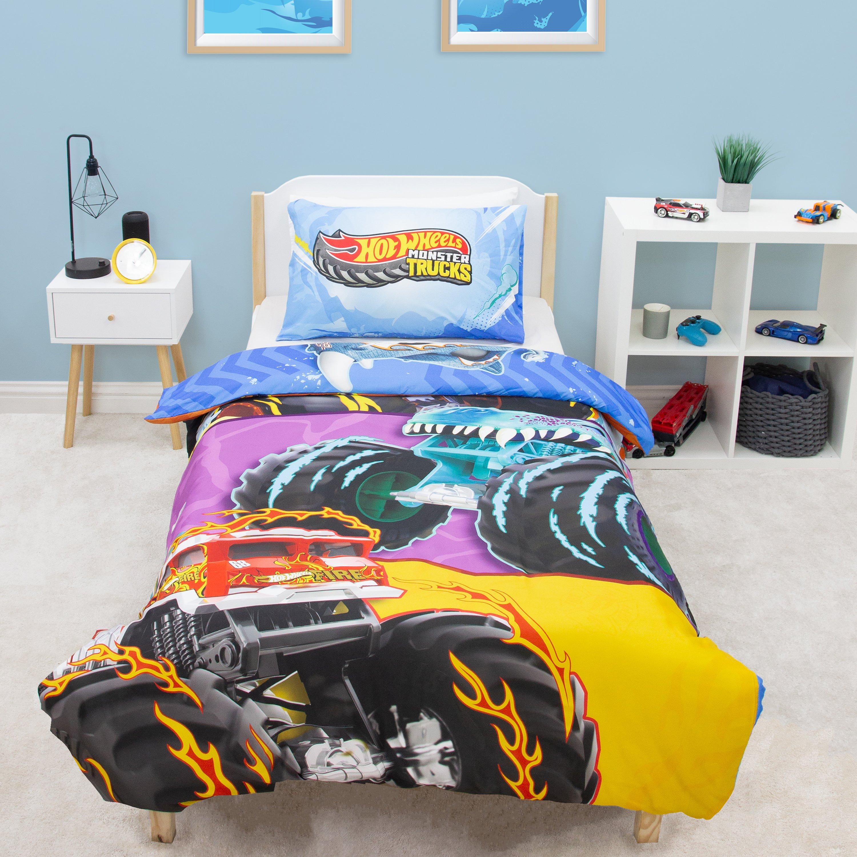 Multicolour - Hot Wheels - Hot Wheels Monster Single Digital Duvet - 4