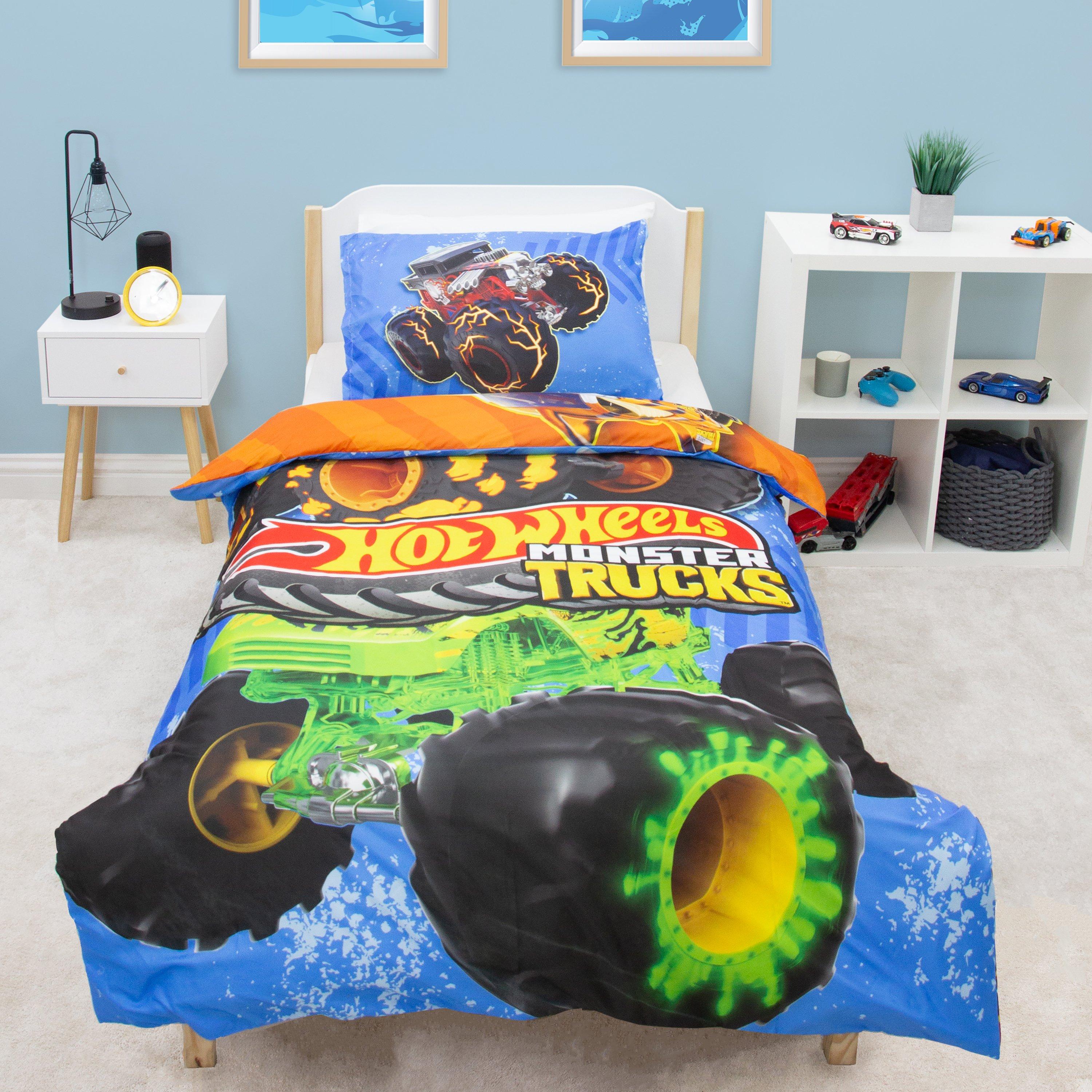 Multicolour - Hot Wheels - Hot Wheels Monster Single Digital Duvet - 5