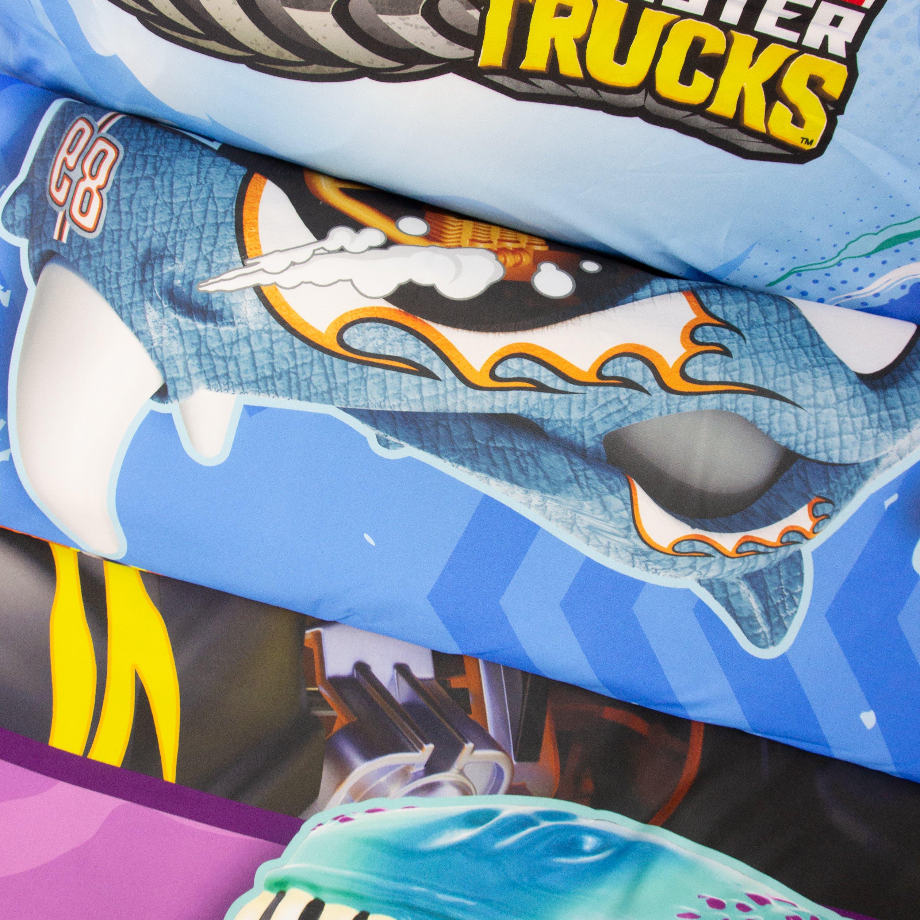 Multicolour - Hot Wheels - Hot Wheels Monster Single Digital Duvet - 8