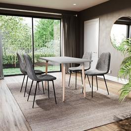 Lassic Vida Designs Luton Set Of 4 Velvet Dining Chairs