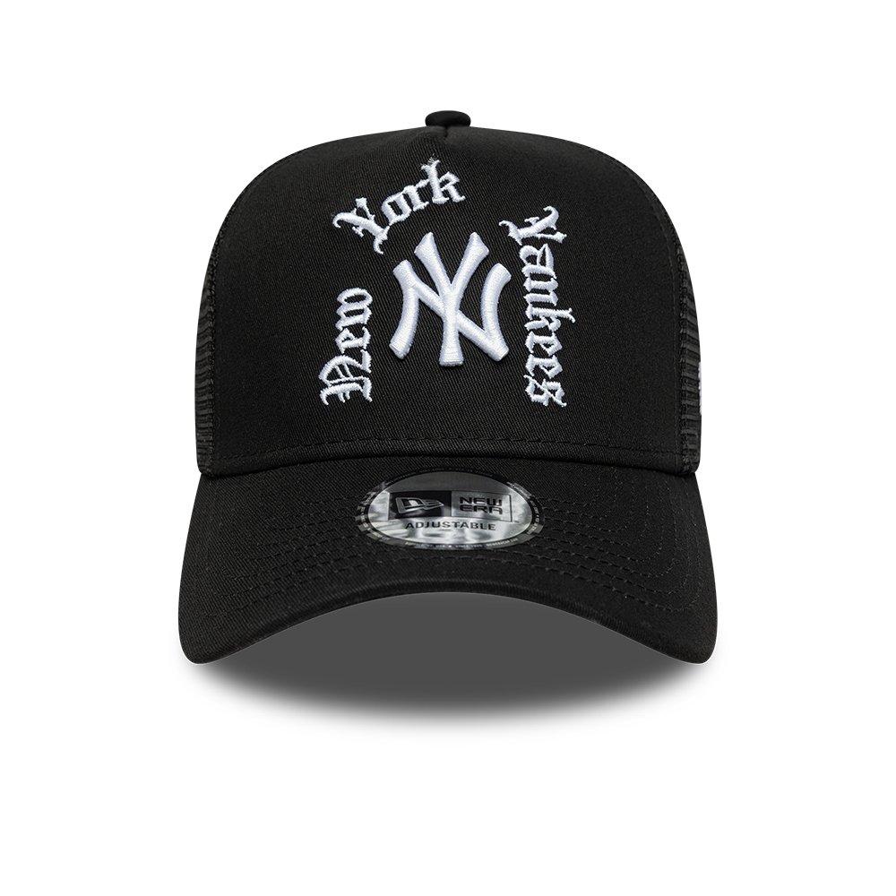 NY Black - New Era - Wordmark Trucker Cap - 2