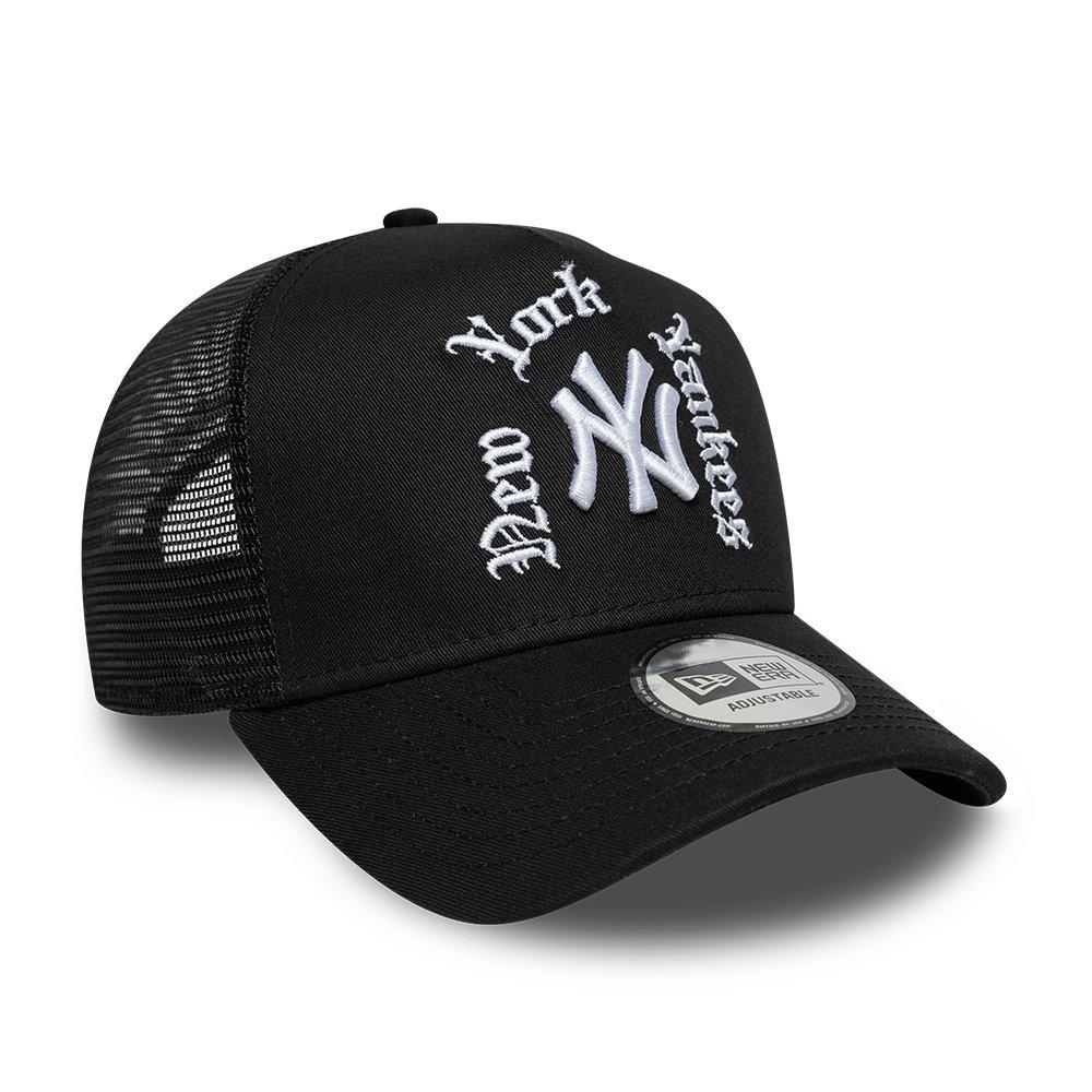 NY Black - New Era - Wordmark Trucker Cap - 3