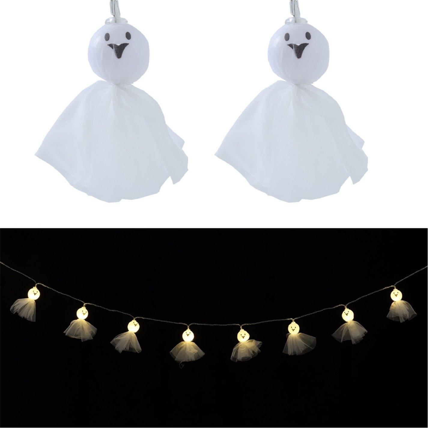 Warm White - LIFE IDEAS - Halloween 20 LED Ghost String Lights - 7