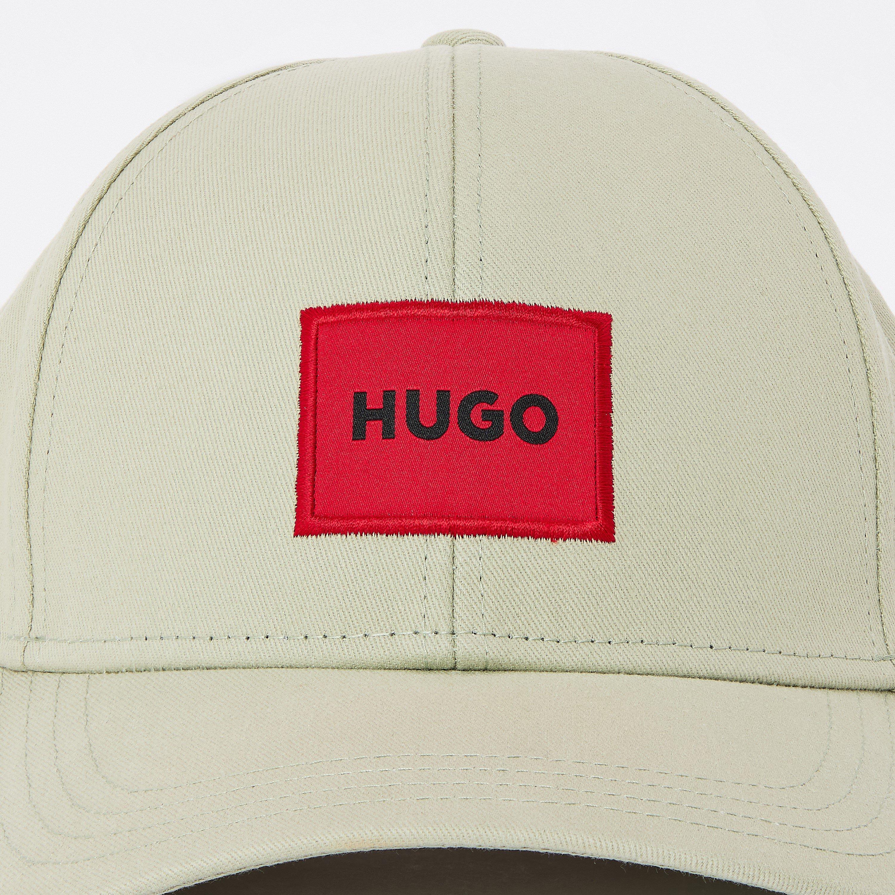 HUGO Men's Blue Patch Baseball Cap - Adjustable Buckle Back Classic Dad Hat