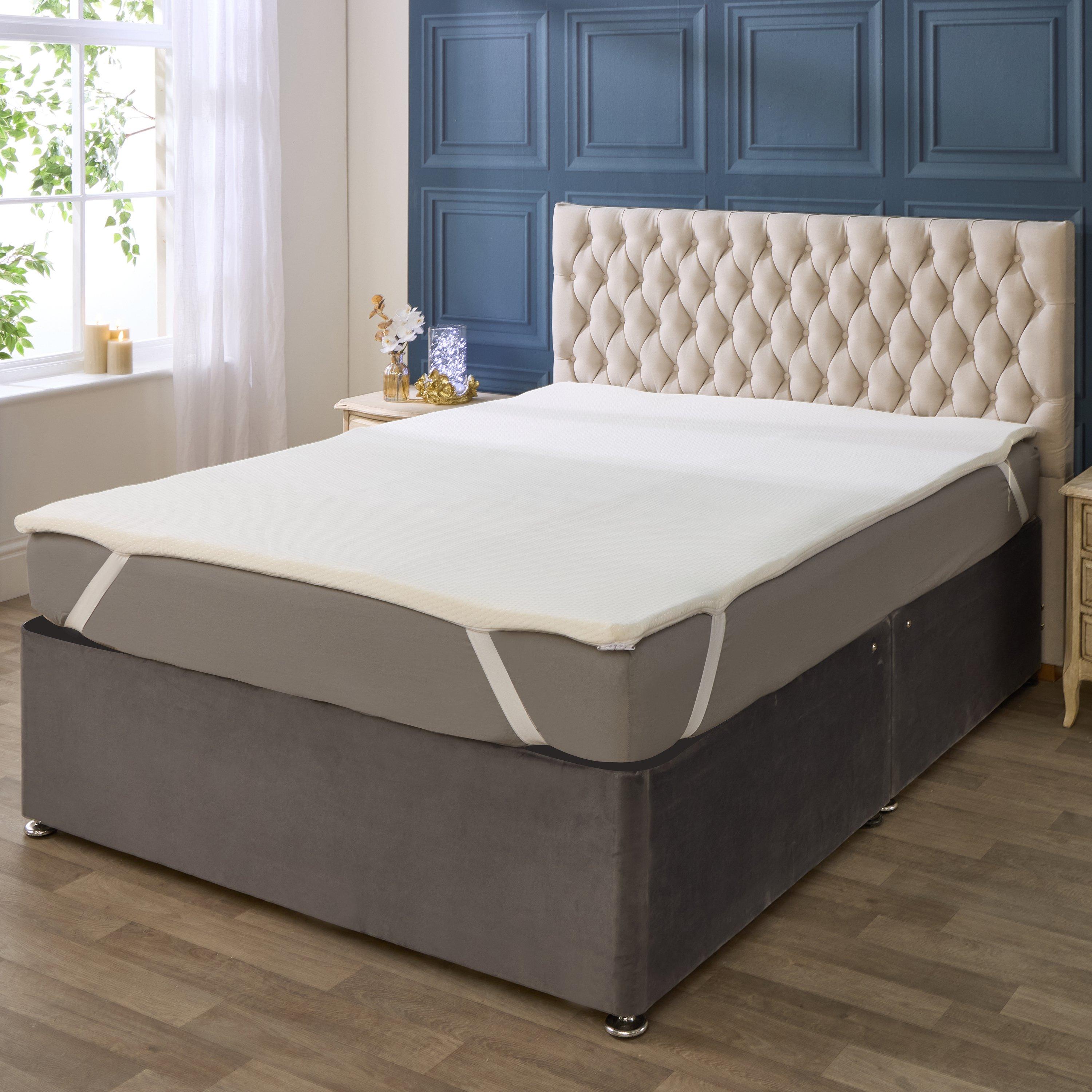 White - Downland - Memory Foam Sensation Topper - 2