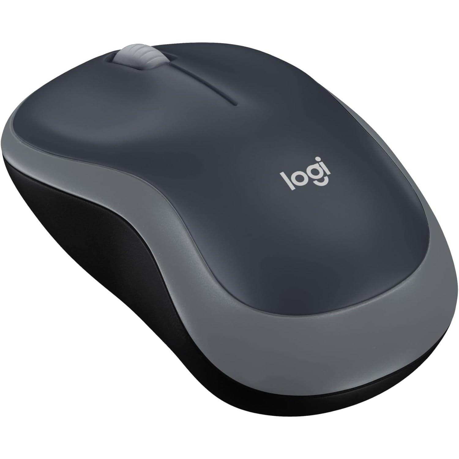 Zwart - Logitech - Logitech M185 Wireless Mouse - 1