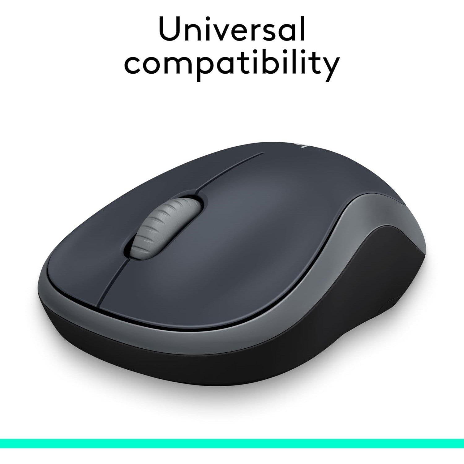 Zwart - Logitech - Logitech M185 Wireless Mouse - 2