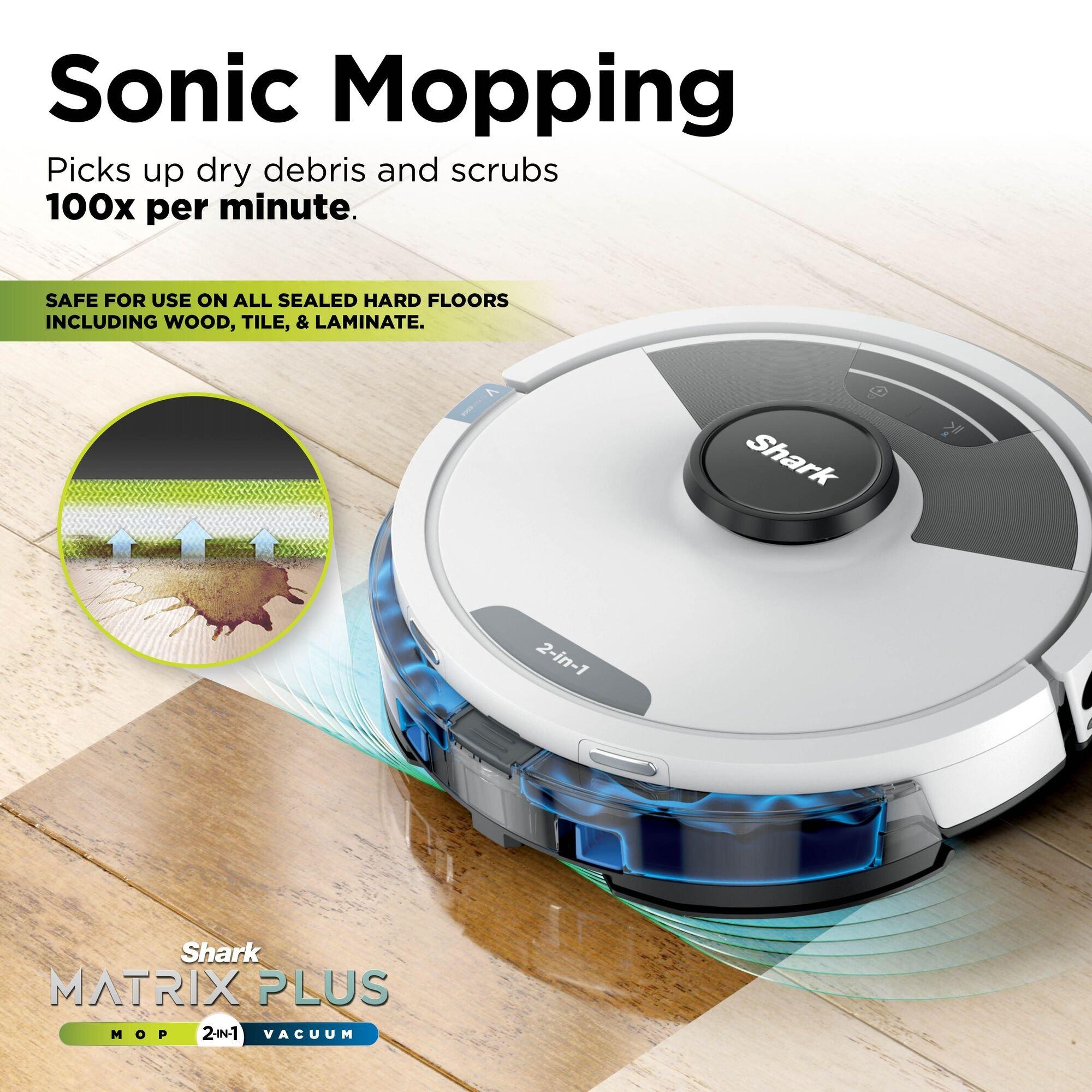 Black - Shark - Matrix Plus 2-in-1 Robot Vacuum & Mop RV2620WDUKWH - 2