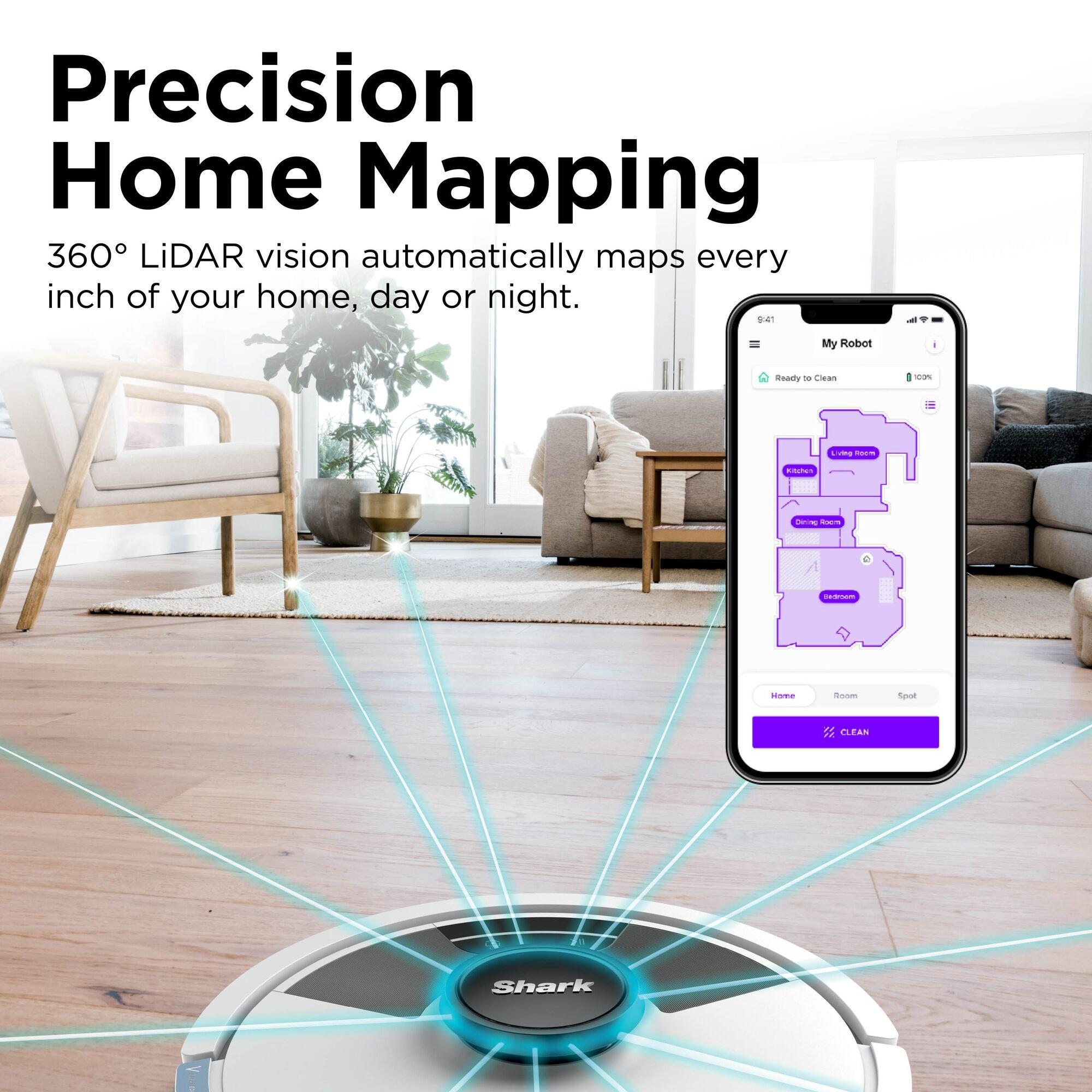 Black - Shark - Matrix Plus 2-in-1 Robot Vacuum & Mop RV2620WDUKWH - 7