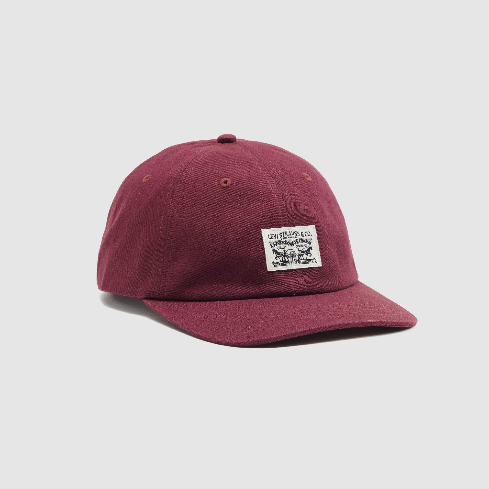 Levis Men's Relaxed Dad Heritage Cap Cavia - Oxblood Red