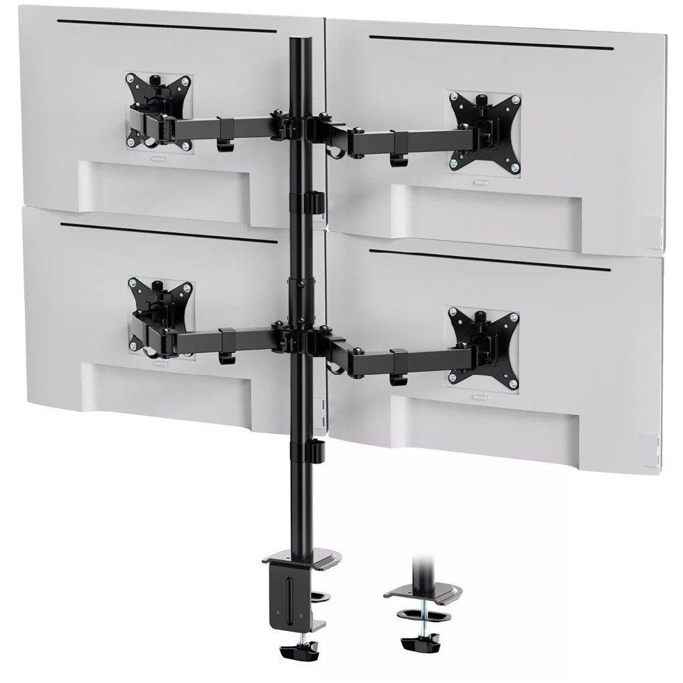 Black - VonHaus - Quad Monitor Mount - 1