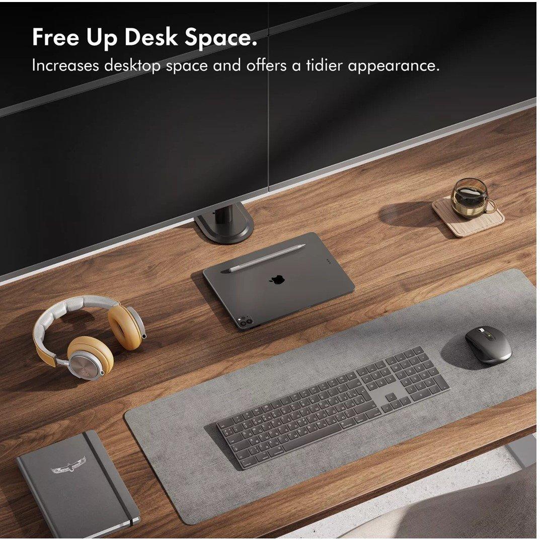 Black - VonHaus - Quad Monitor Mount - 6