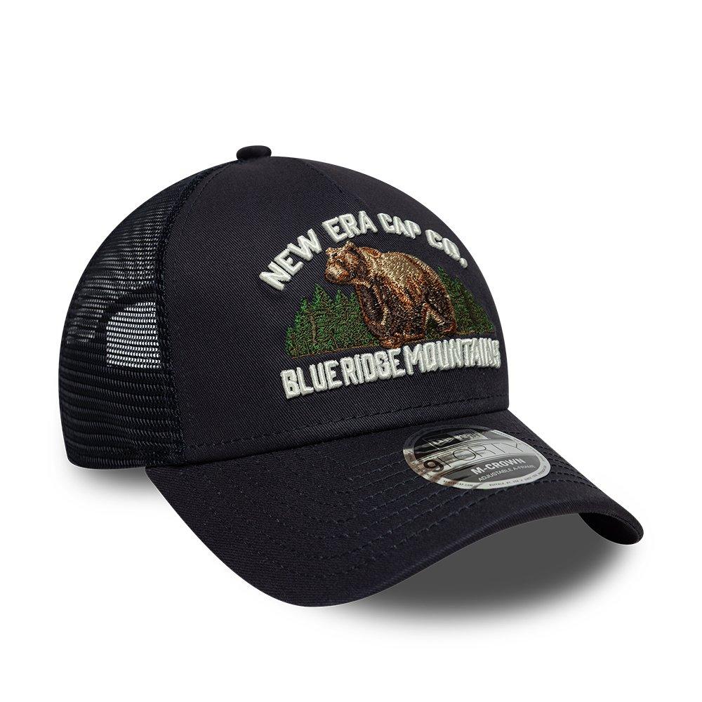 NE Navy - New Era - 9FORTY M-CROWN Trucker Cap - 3