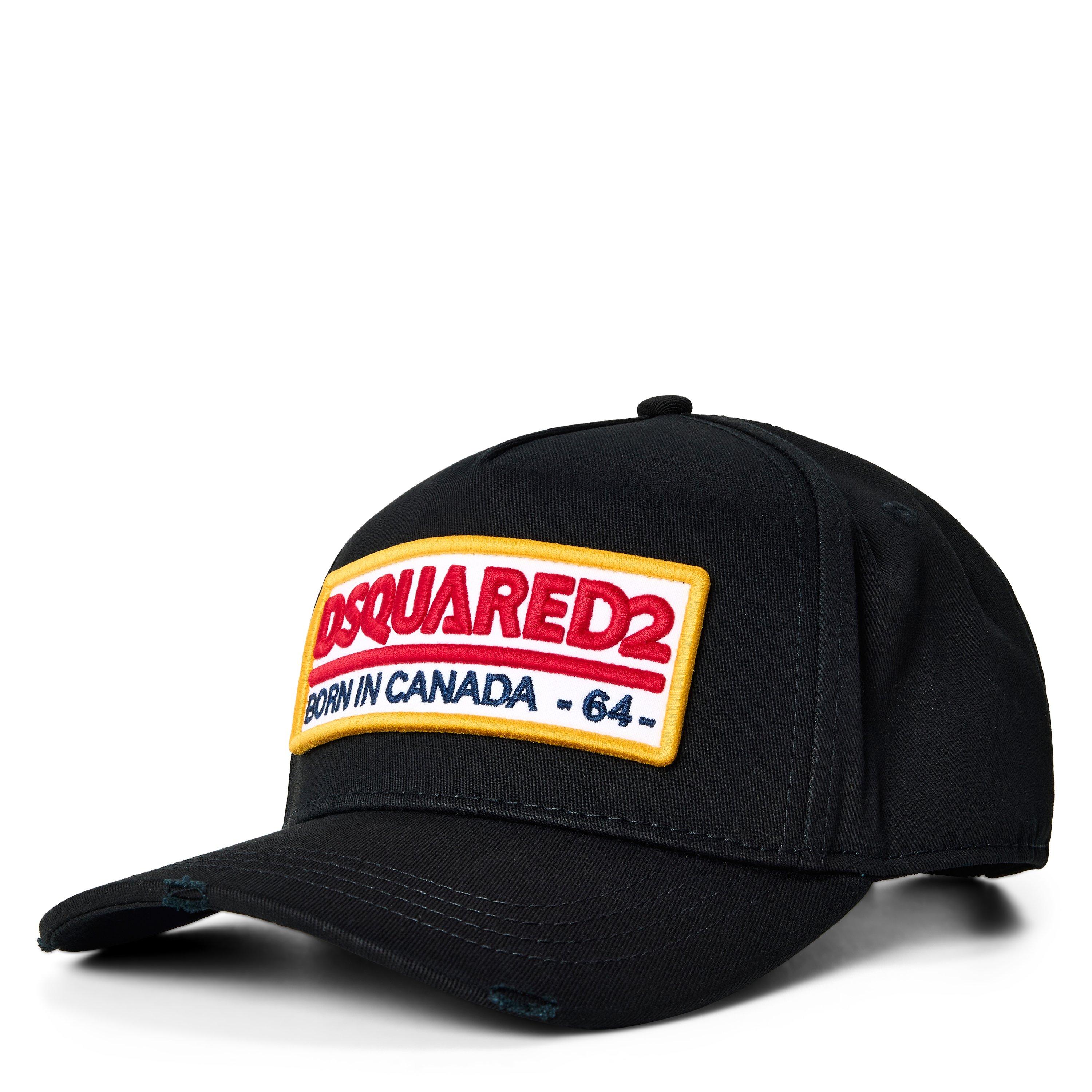 Black - DSquared2 - Men's DSQ Wild Journey Baseball Cap - 1