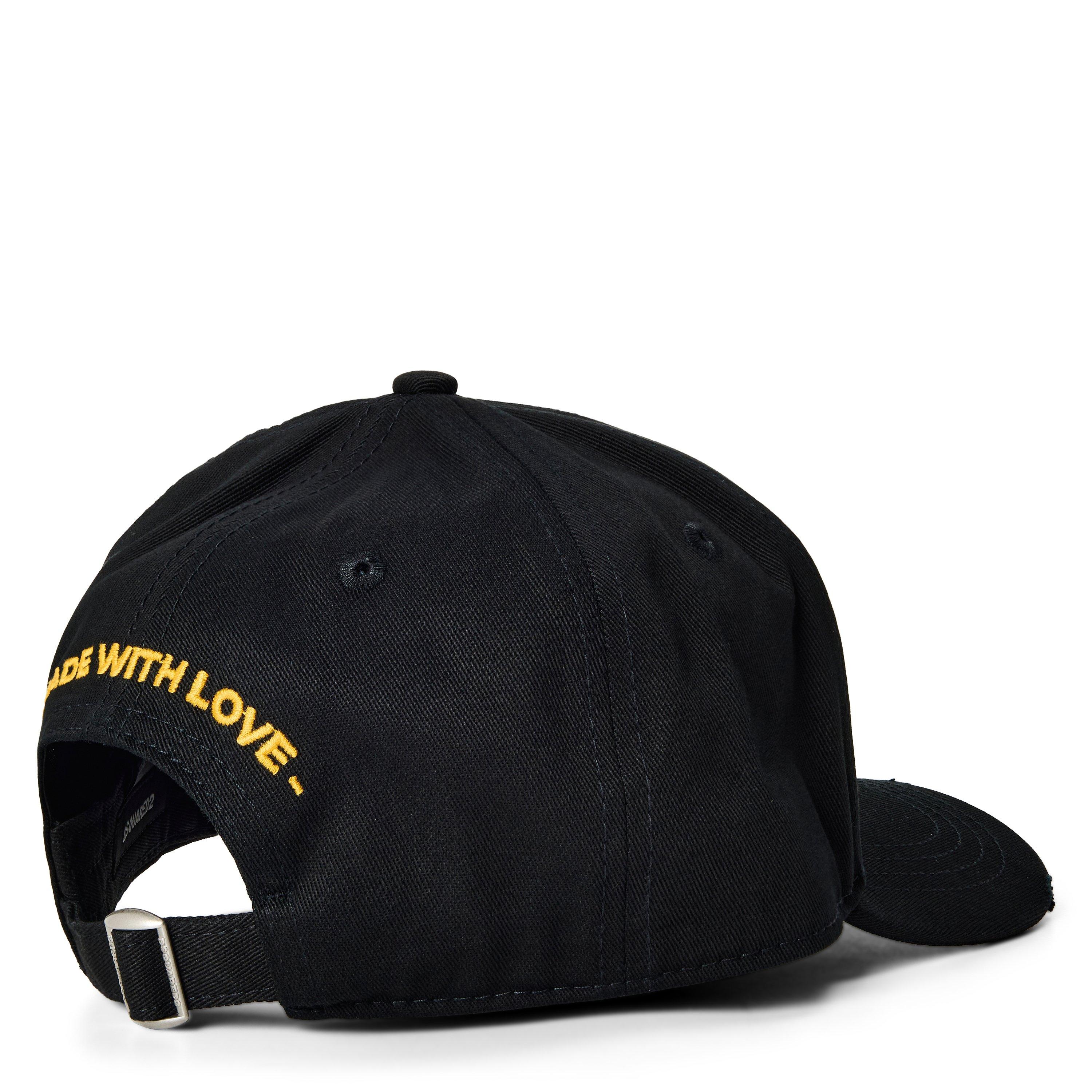 Black - DSquared2 - Men's DSQ Wild Journey Baseball Cap - 2