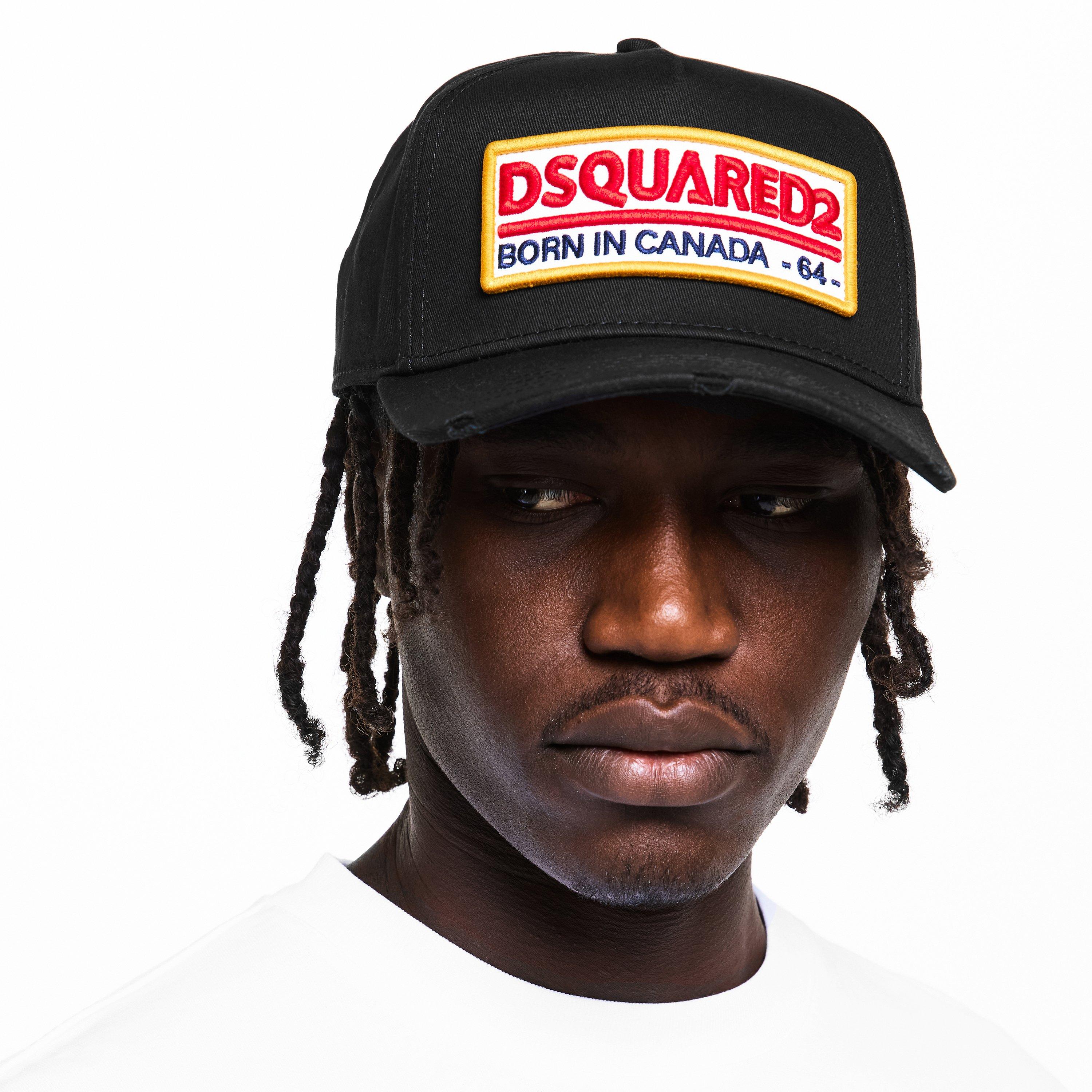 Black - DSquared2 - Men's DSQ Wild Journey Baseball Cap - 3