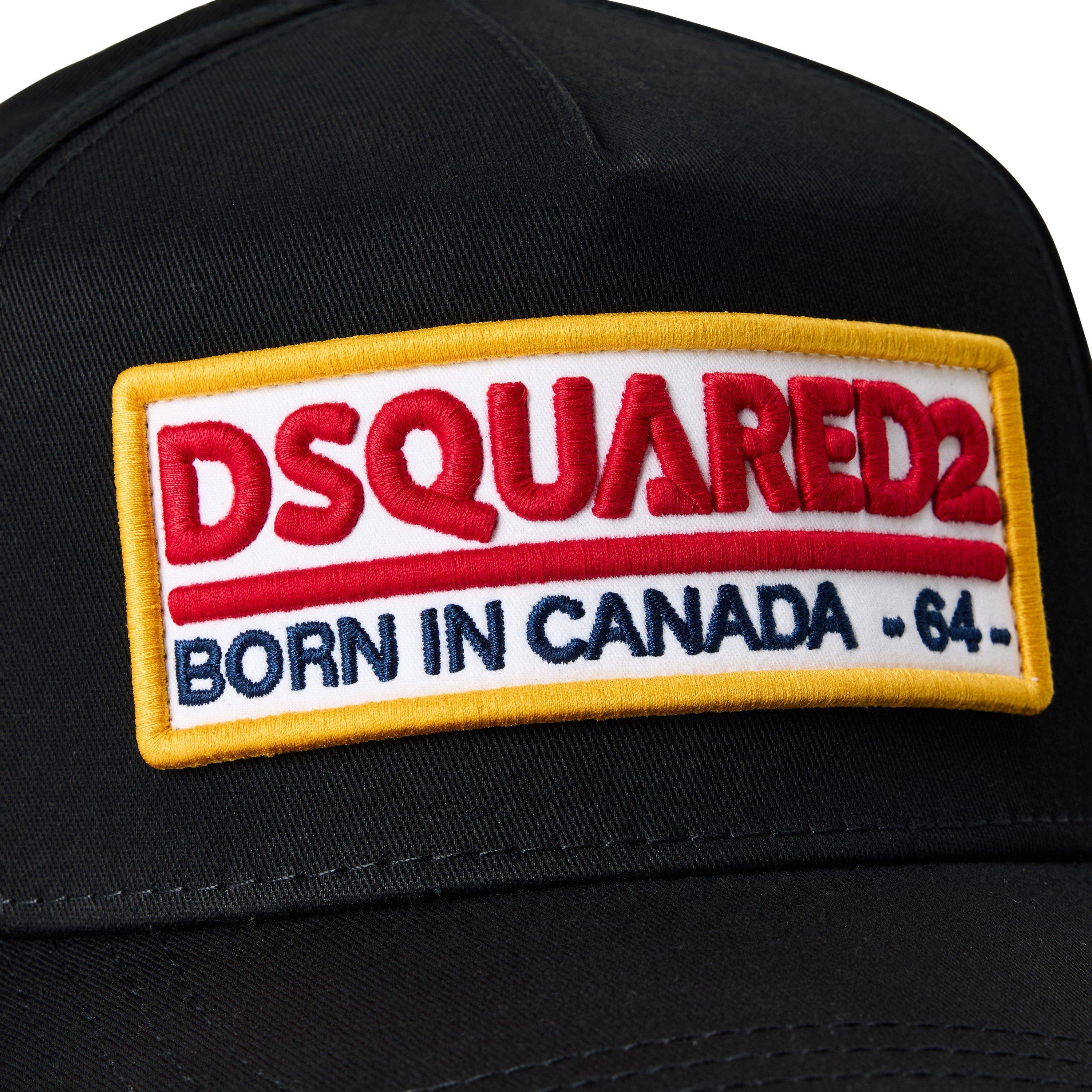 Black - DSquared2 - Men's DSQ Wild Journey Baseball Cap - 3