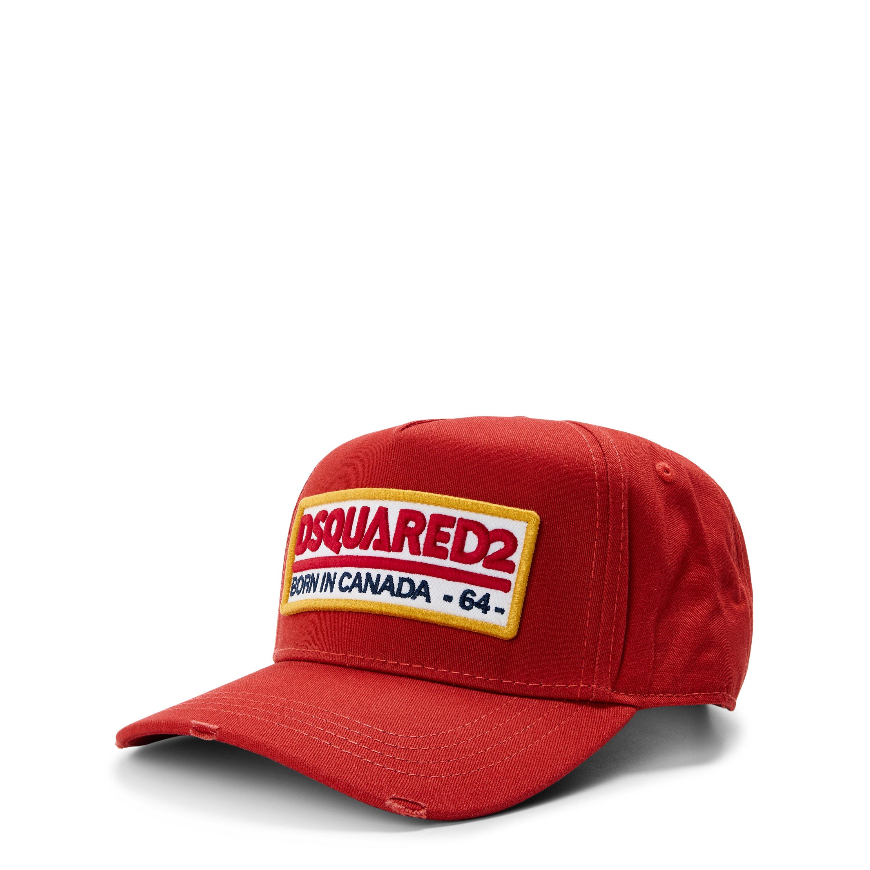 Dsquared2 Men's Red Dsq Wild Journey Baseball Cap - Mens