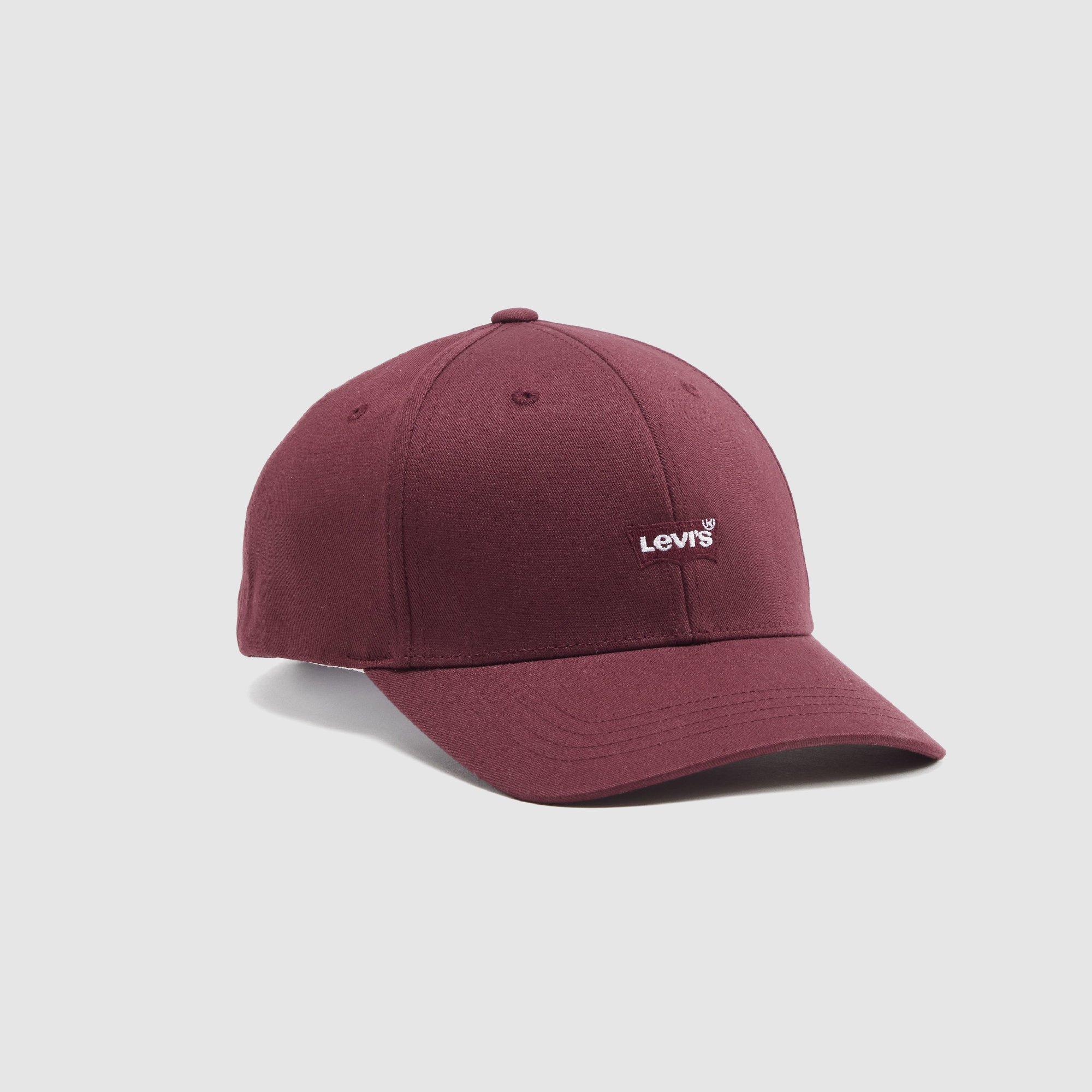 OXBLOOD RED - Levis - Men's Housemark Flexi Cotton Baseball Cap - 1