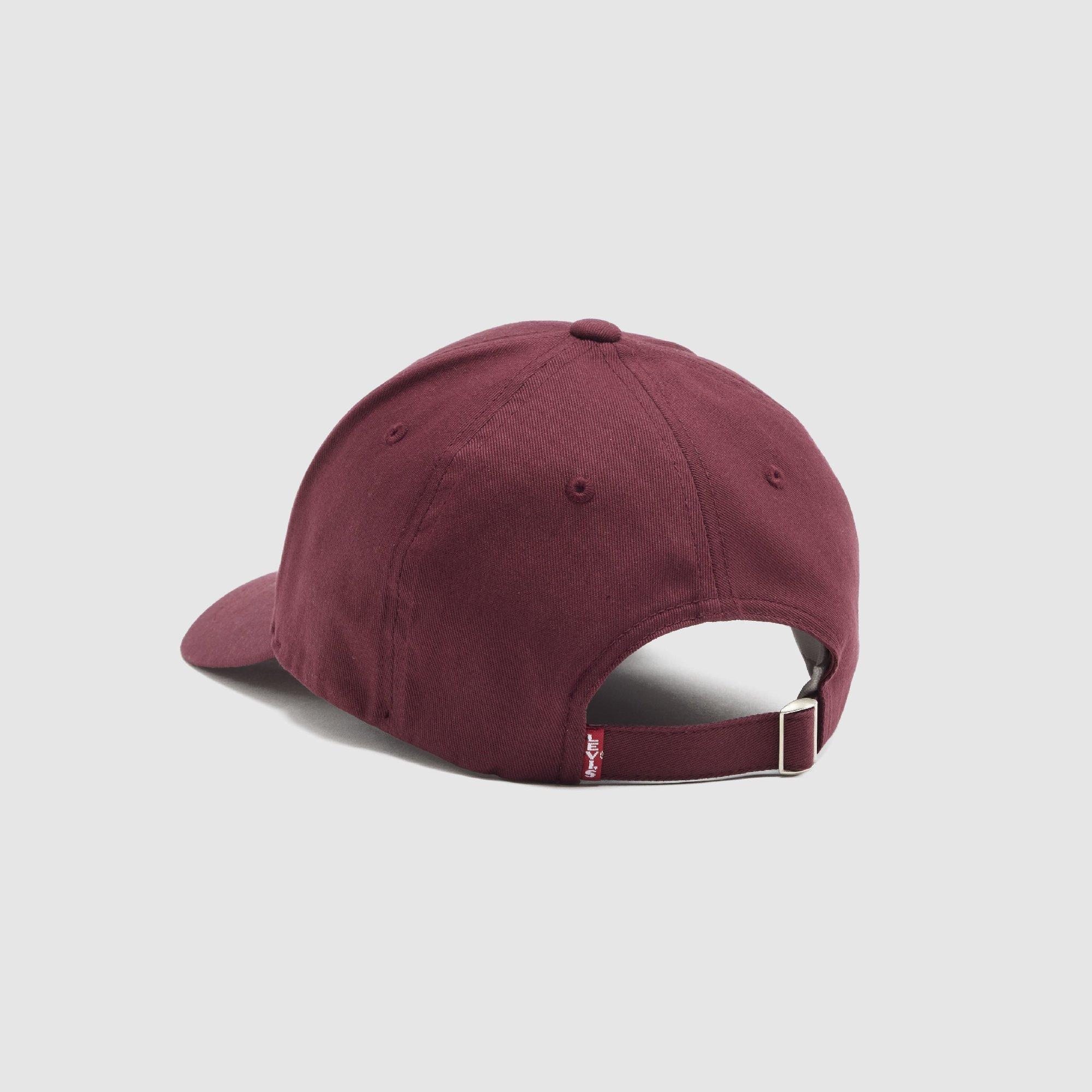 OXBLOOD RED - Levis - Men's Housemark Flexi Cotton Baseball Cap - 2