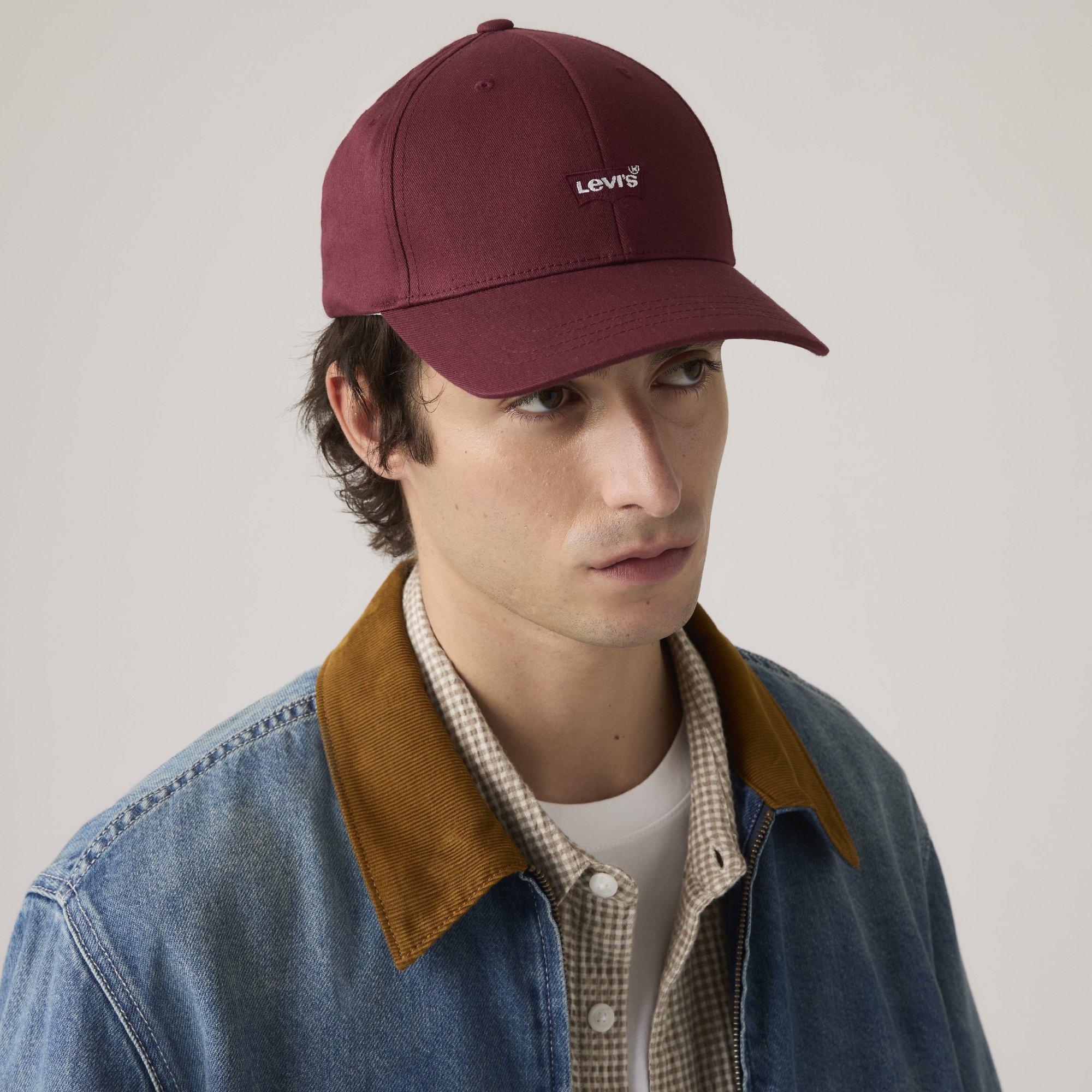 OXBLOOD RED - Levis - Men's Housemark Flexi Cotton Baseball Cap - 5