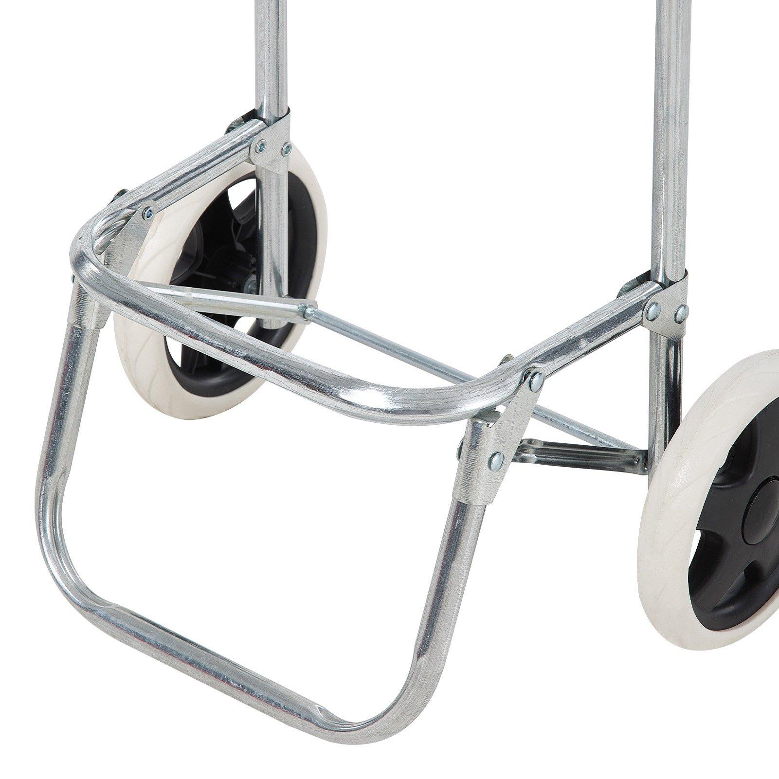 Blue - LIFE IDEAS SPORT - Portable 2-Wheel Shopping Trolley - 8