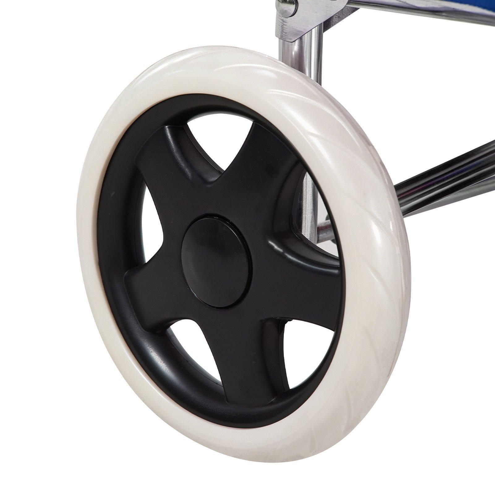 Blue - LIFE IDEAS SPORT - Portable 2-Wheel Shopping Trolley - 9