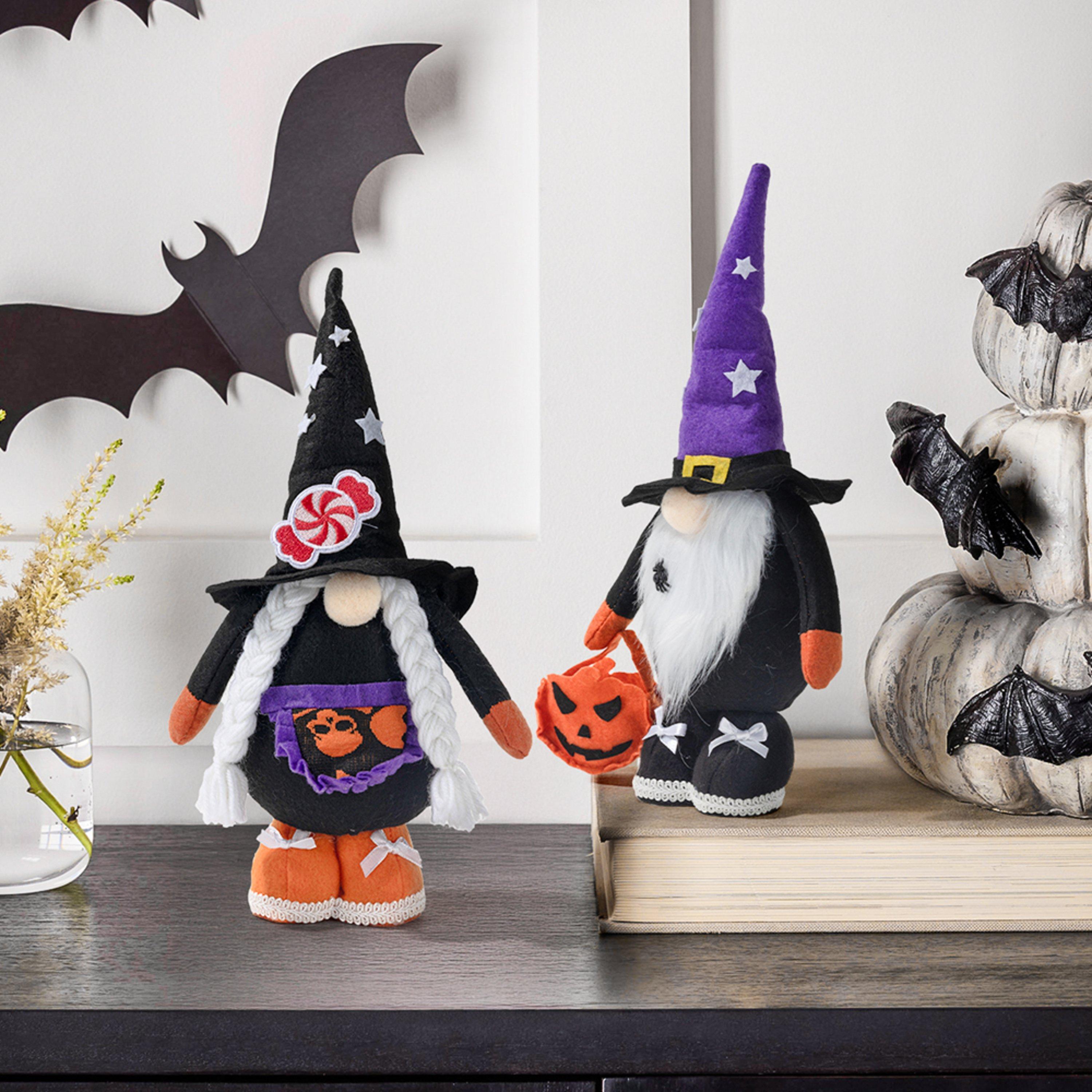 Blackpurple - LIFE IDEAS - 2 Pack Halloween Faceless Gnome Decor - 2