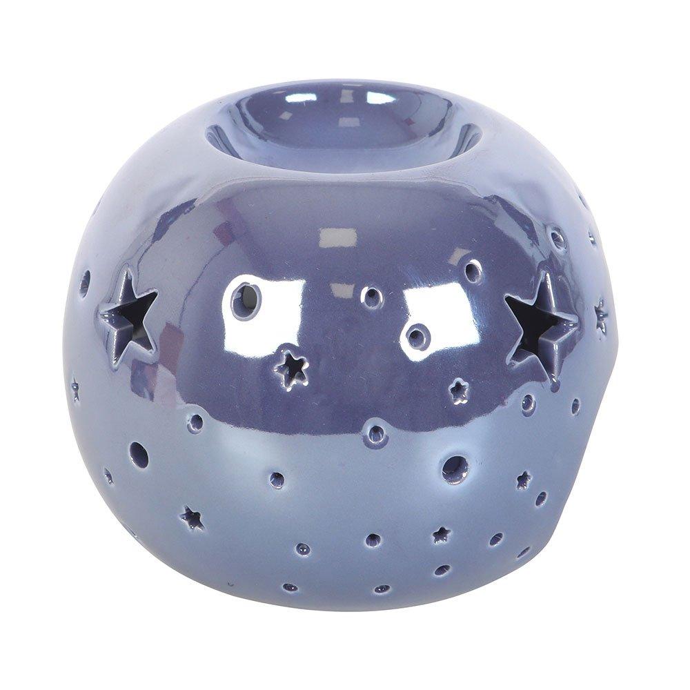 Blue - Something Different - Purple Iridescent Star Oil Burner and Wax Warmer - 3