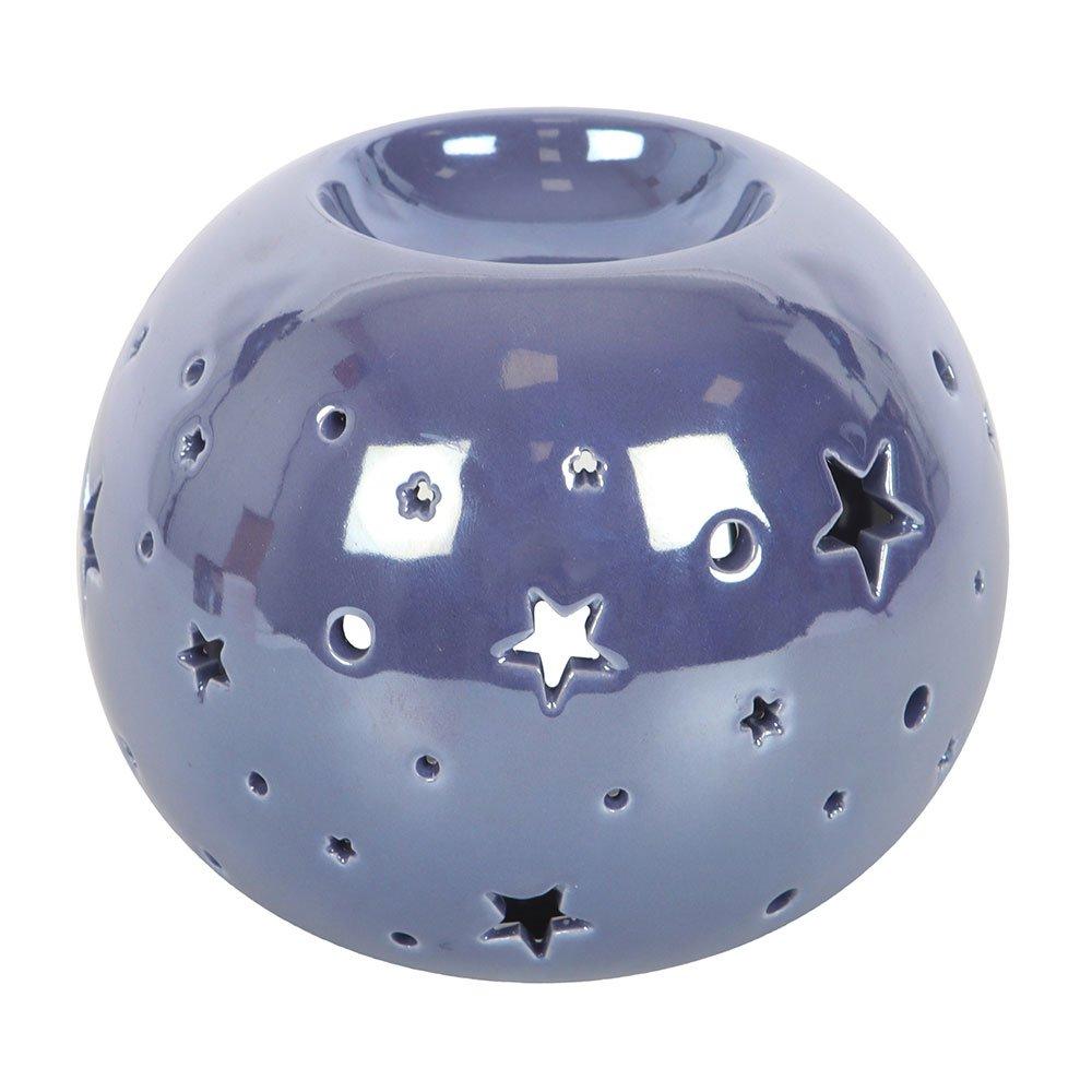 Blue - Something Different - Purple Iridescent Star Oil Burner and Wax Warmer - 4