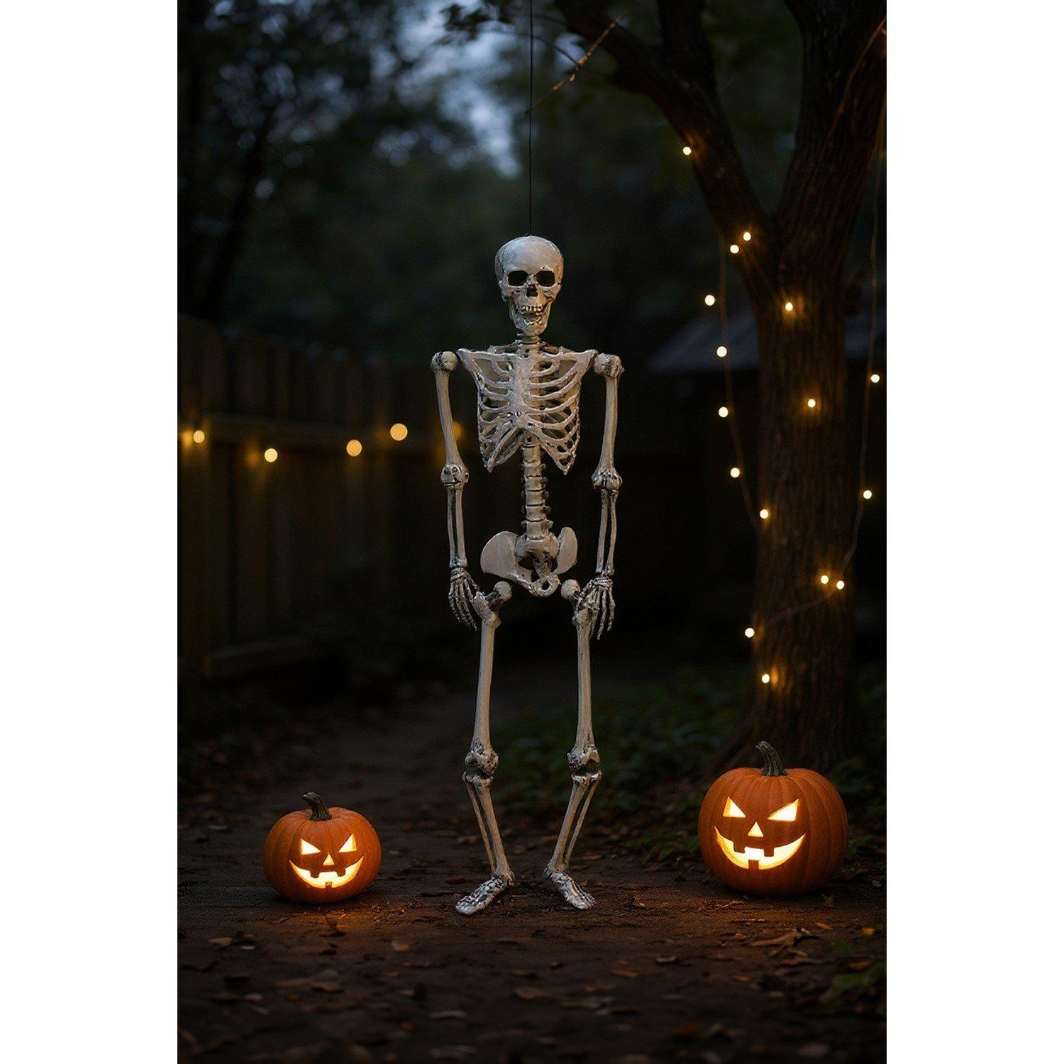 Distressed Whit - LIFE IDEAS - Realistic Skeleton Prop Decoration Posable Joints - 2