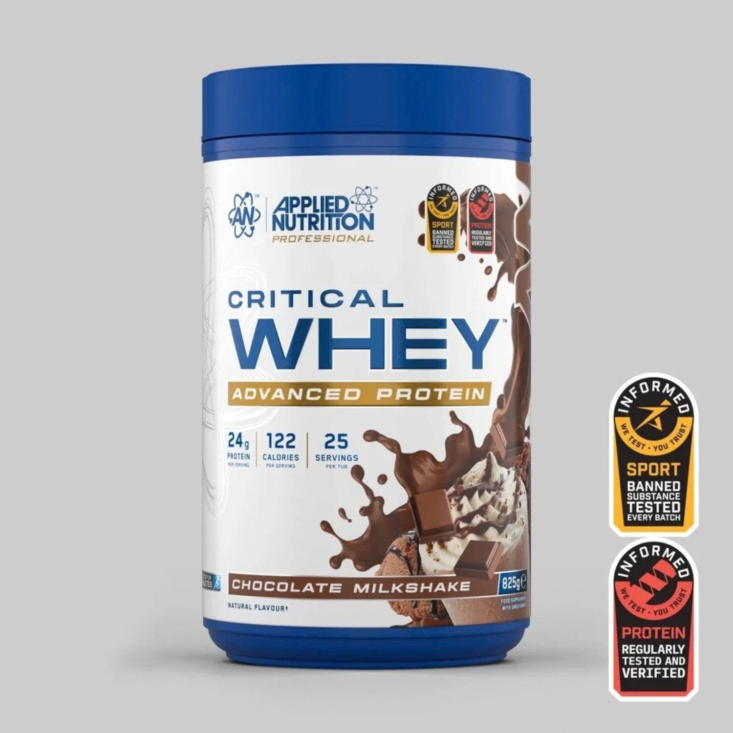Chocolate Milks - Applied Nutrition - Applied Nutrition: Critical Whey Protein - 825g - 1