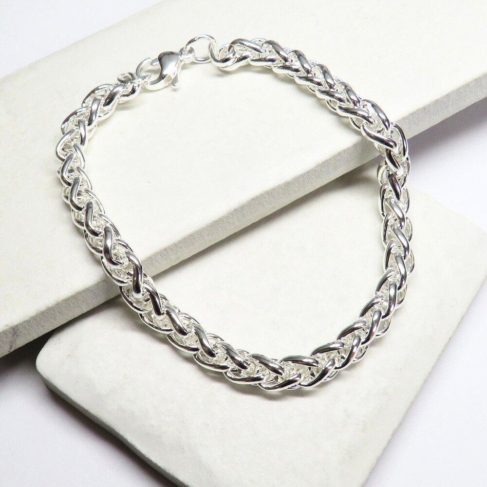 Silver - Aye Do Gifts - Pleated Silver Bracelet 1538-NP - 1