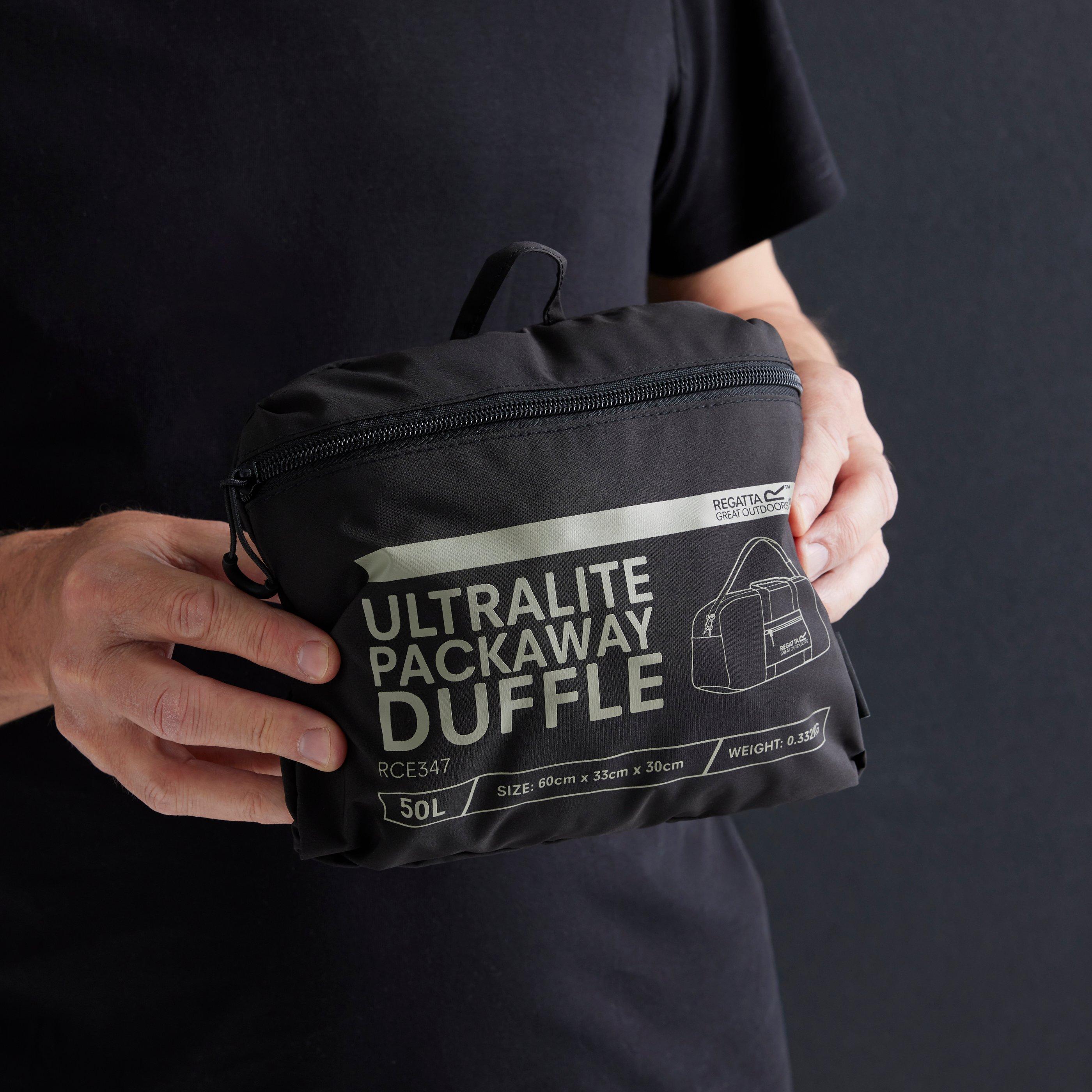 Black - Regatta - Ultralite 50L Water-Repellent  Duffle Bag - 6