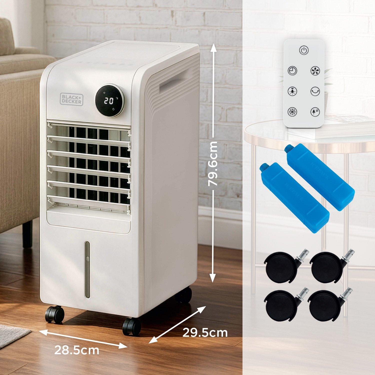 White - Black and Decker - Black+Decker Smart 12L Digital Air Cooler - 6